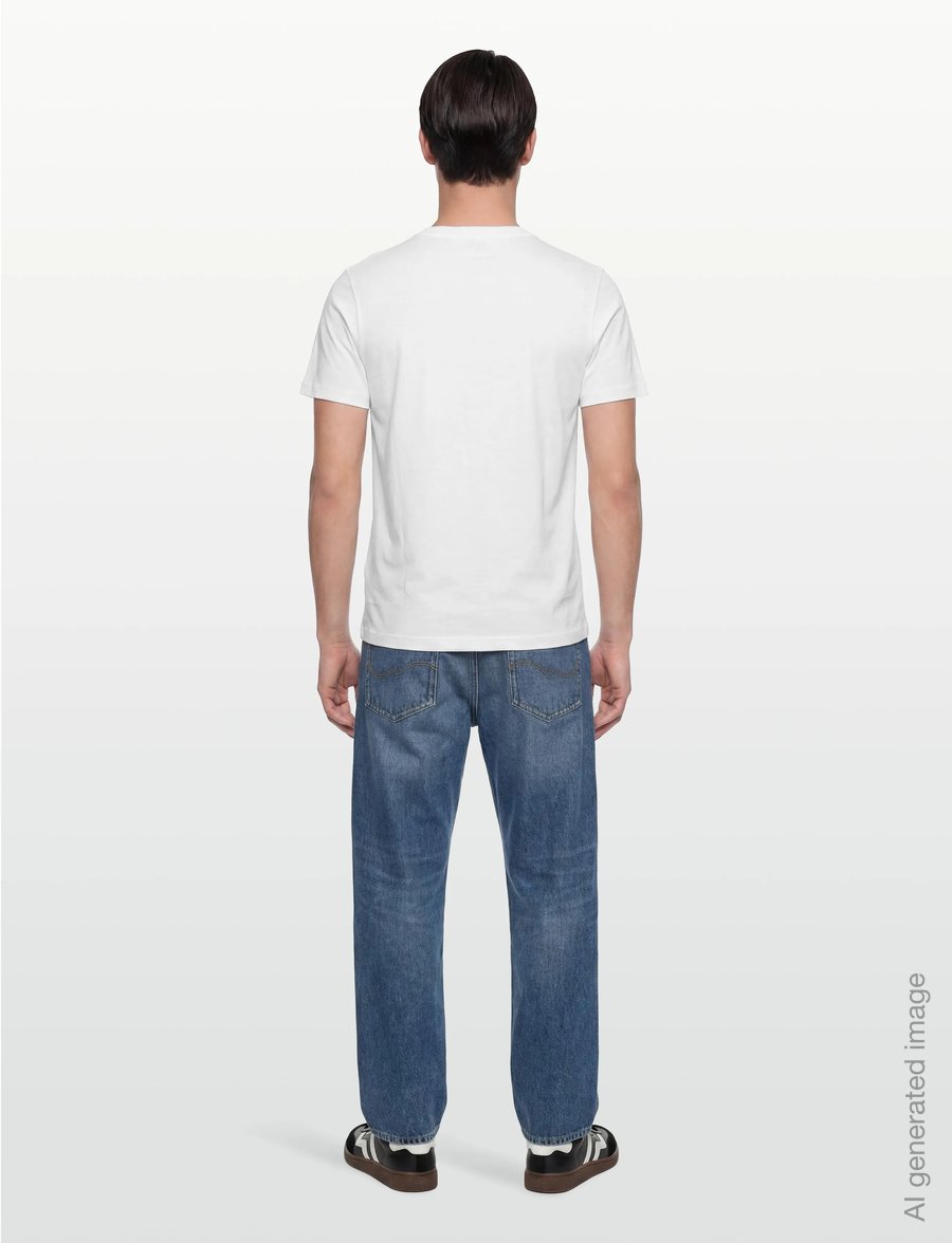 Diesel - T-JUST NEW INDUSTRIES MAGLIETTA - lühikeste varrukatega t-särgid - bright white - 4