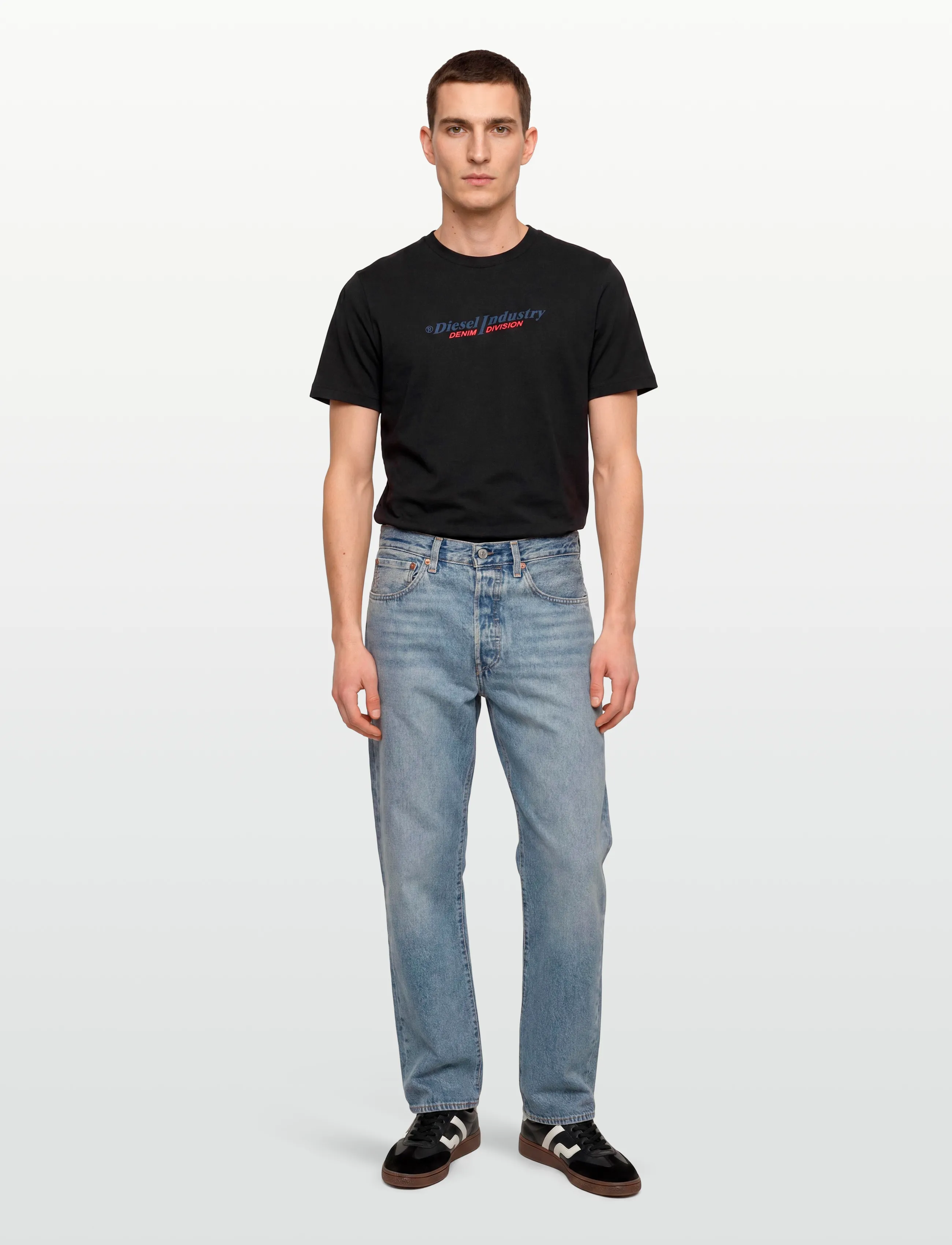 Diesel T-Just New Industries Maglietta, M, Black, T-Shirts > Kortærmede, Herre