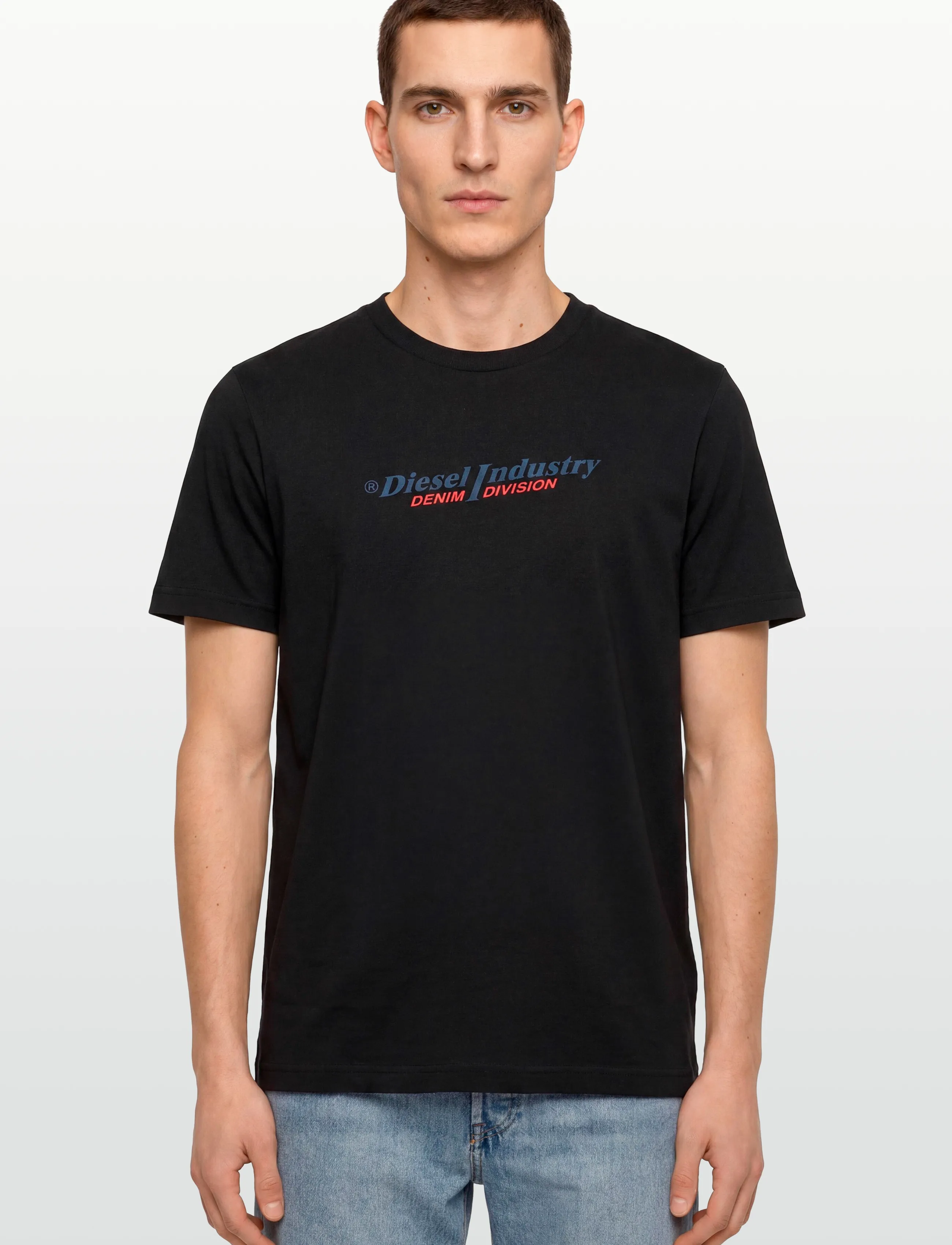 Diesel - T-JUST NEW INDUSTRIES MAGLIETTA - kortærmede t-shirts - caviar - 3