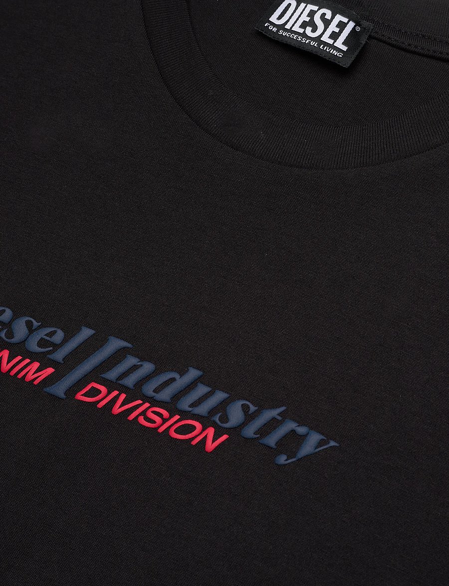 Diesel - T-JUST NEW INDUSTRIES MAGLIETTA - lühikeste varrukatega t-särgid - caviar - 5