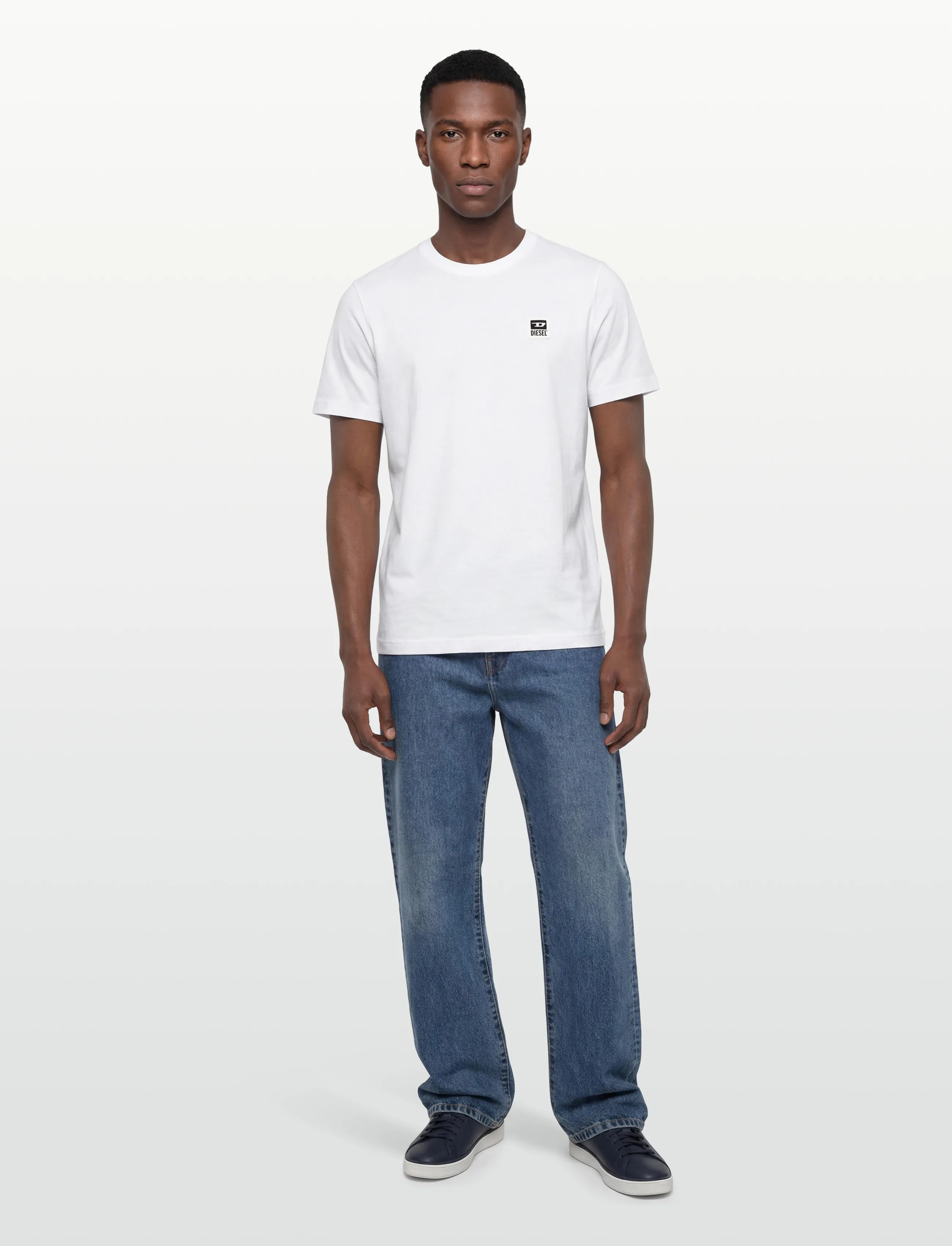 Diesel T-Just-K30 Maglietta, XXL, White, T-Shirts > Kortærmede, Herre