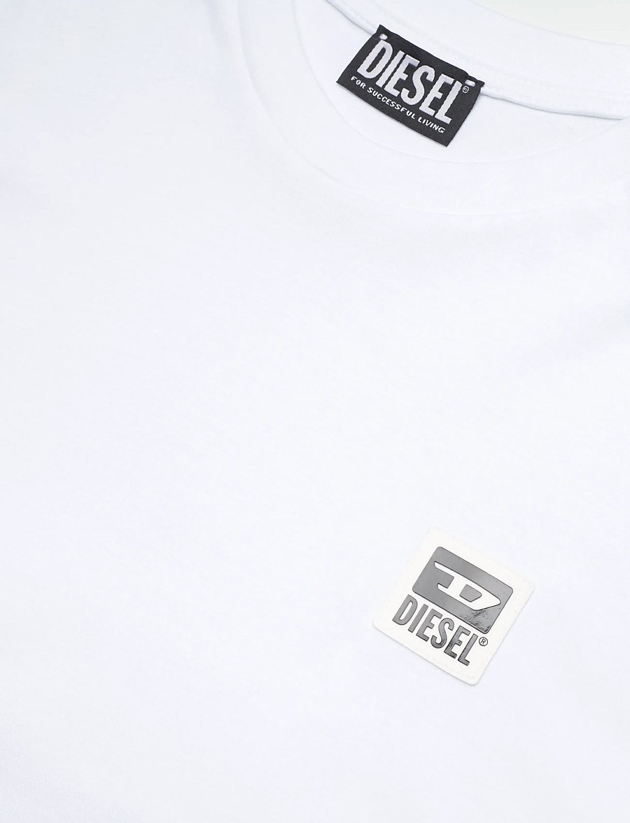 Diesel - T-JUST-K30 MAGLIETTA - kurzärmelige t-shirts - bright white - 5