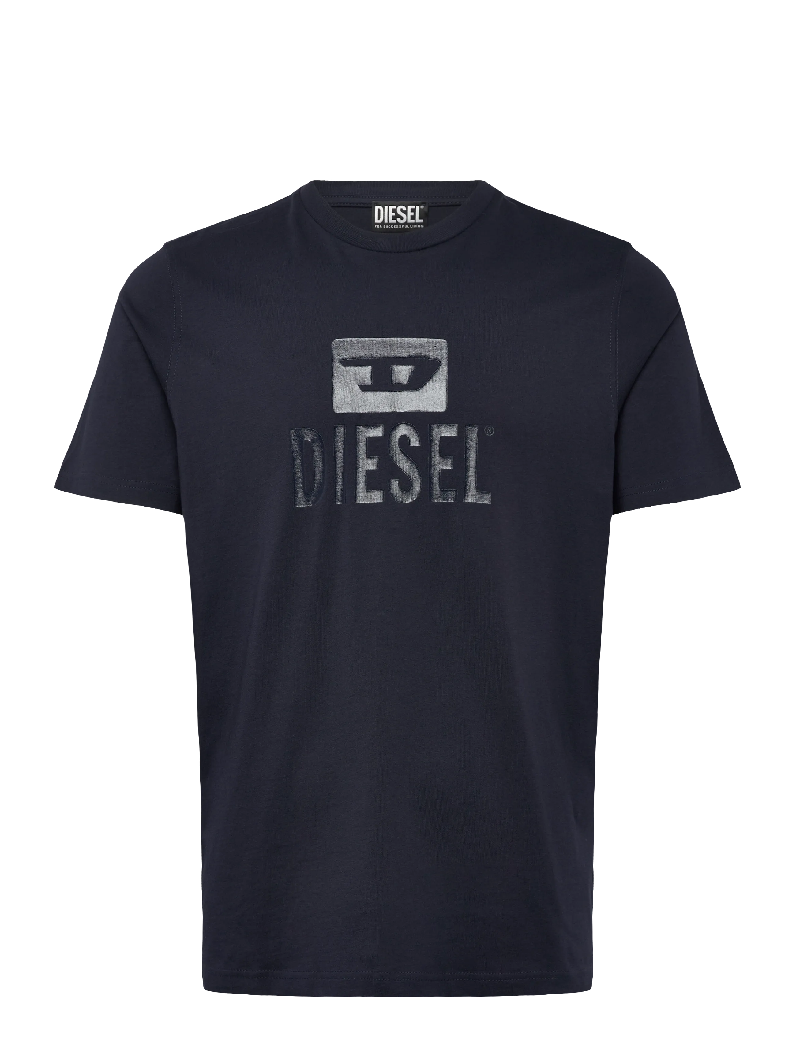 DIESEL T-Just Tone On Tone Maglietta Navy - S - Herren
