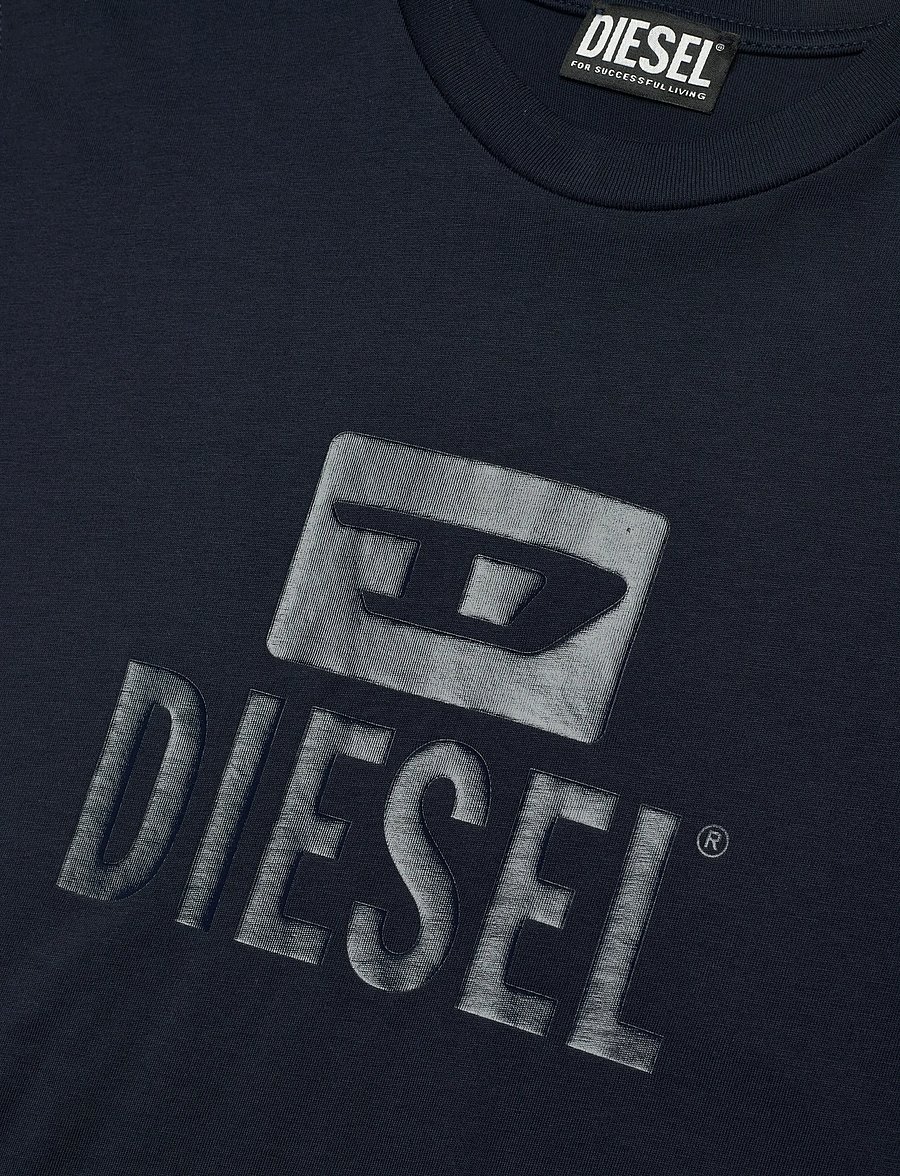 Diesel - T-JUST TONE ON TONE MAGLIETTA - short-sleeved t-shirts - total eclipse - 5
