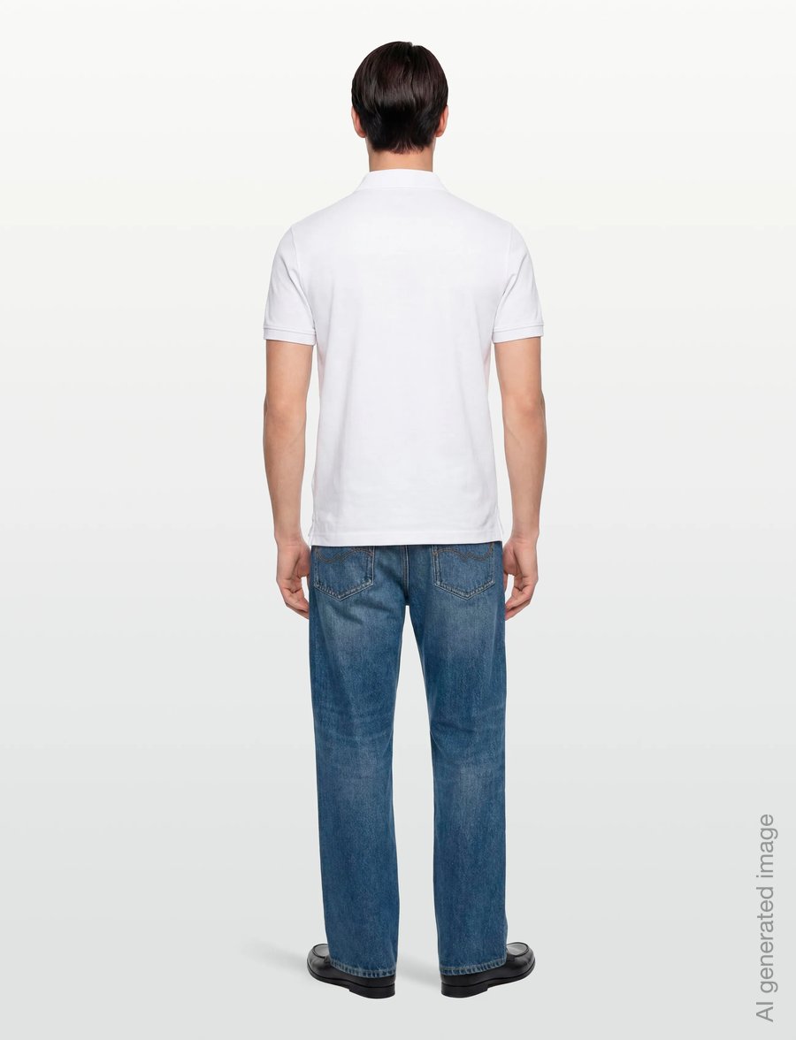 Diesel - T-SMITH 260105 OFF POLO - kurzärmelig - bright white - 4