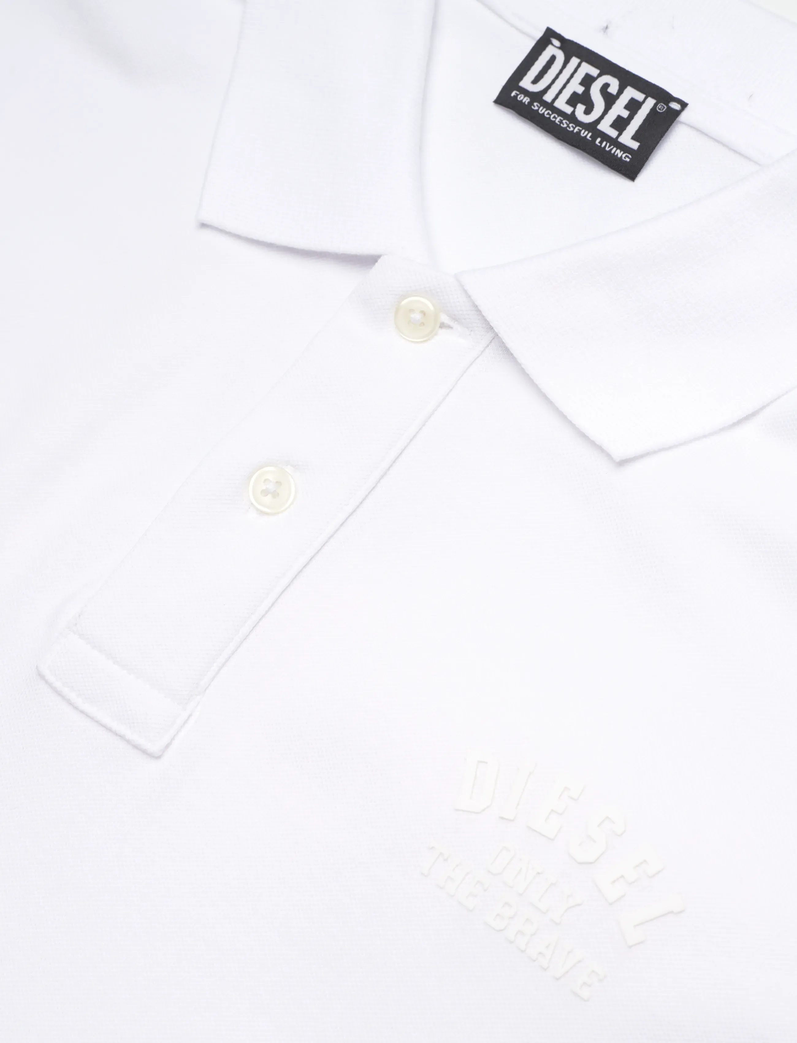 Diesel - T-SMITH 260105 OFF POLO - short-sleeved polos - bright white - 5