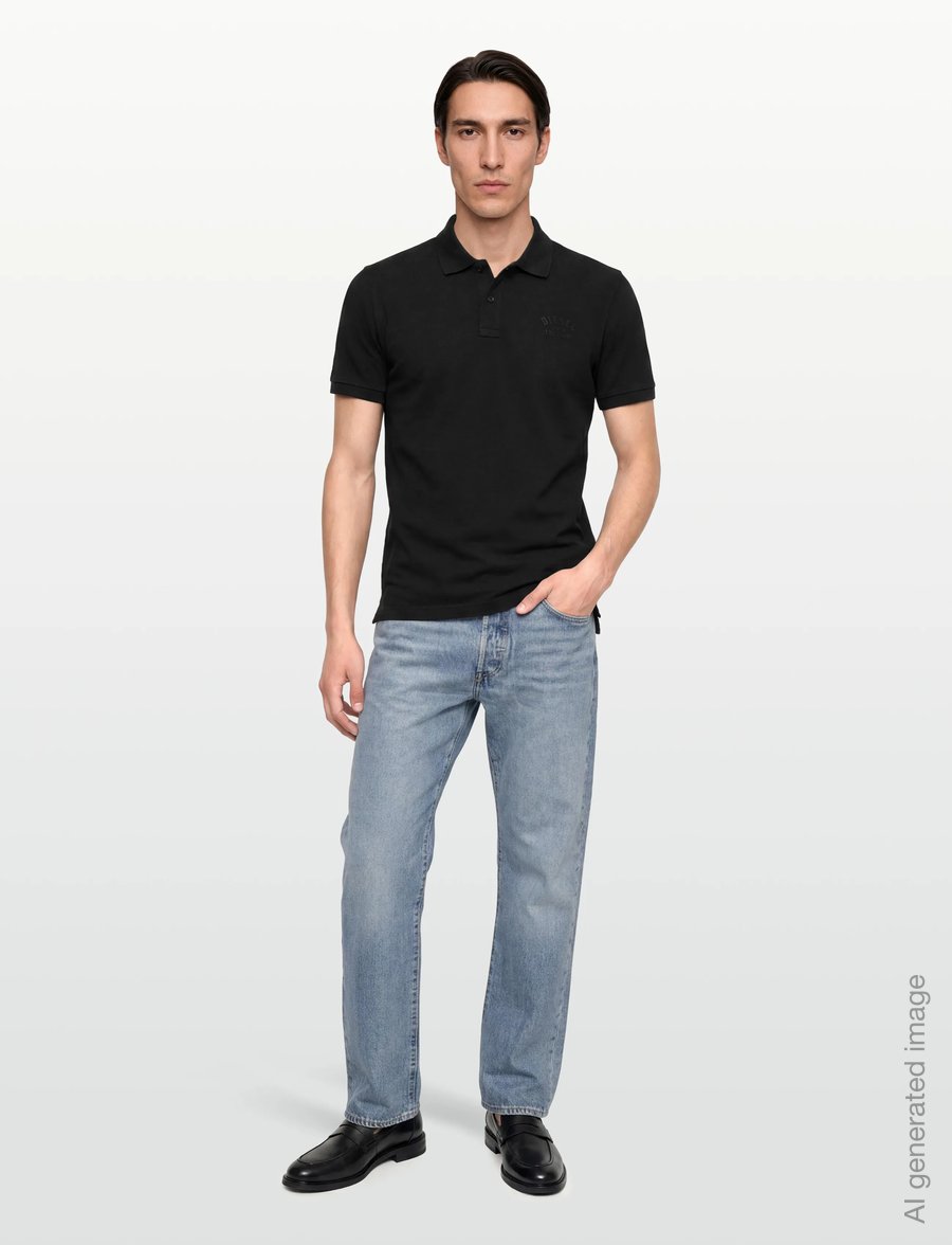 Diesel - T-SMITH 260105 OFF POLO - kurzärmelig - caviar - 0