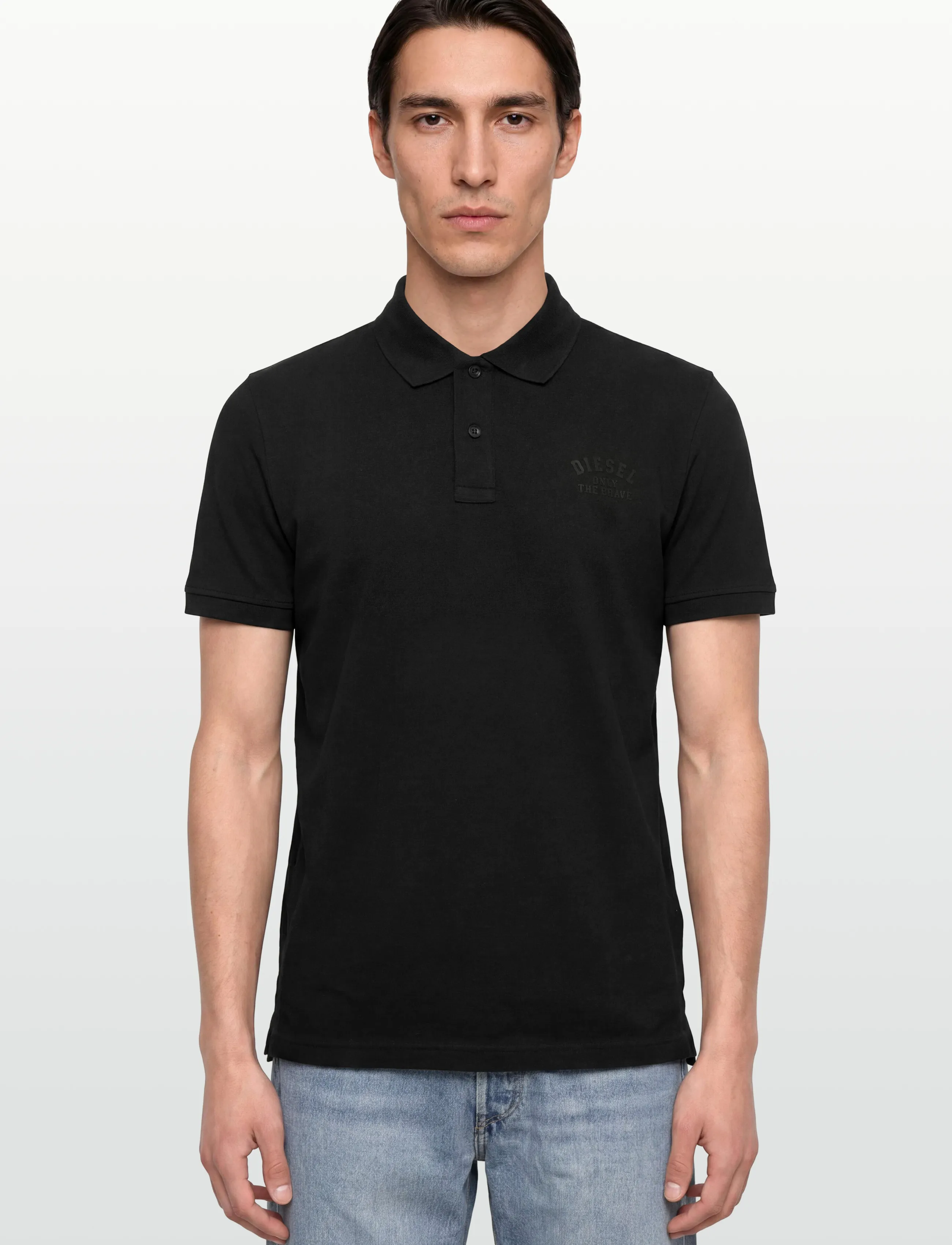 Diesel - T-SMITH 260105 OFF POLO - short-sleeved polos - caviar - 3