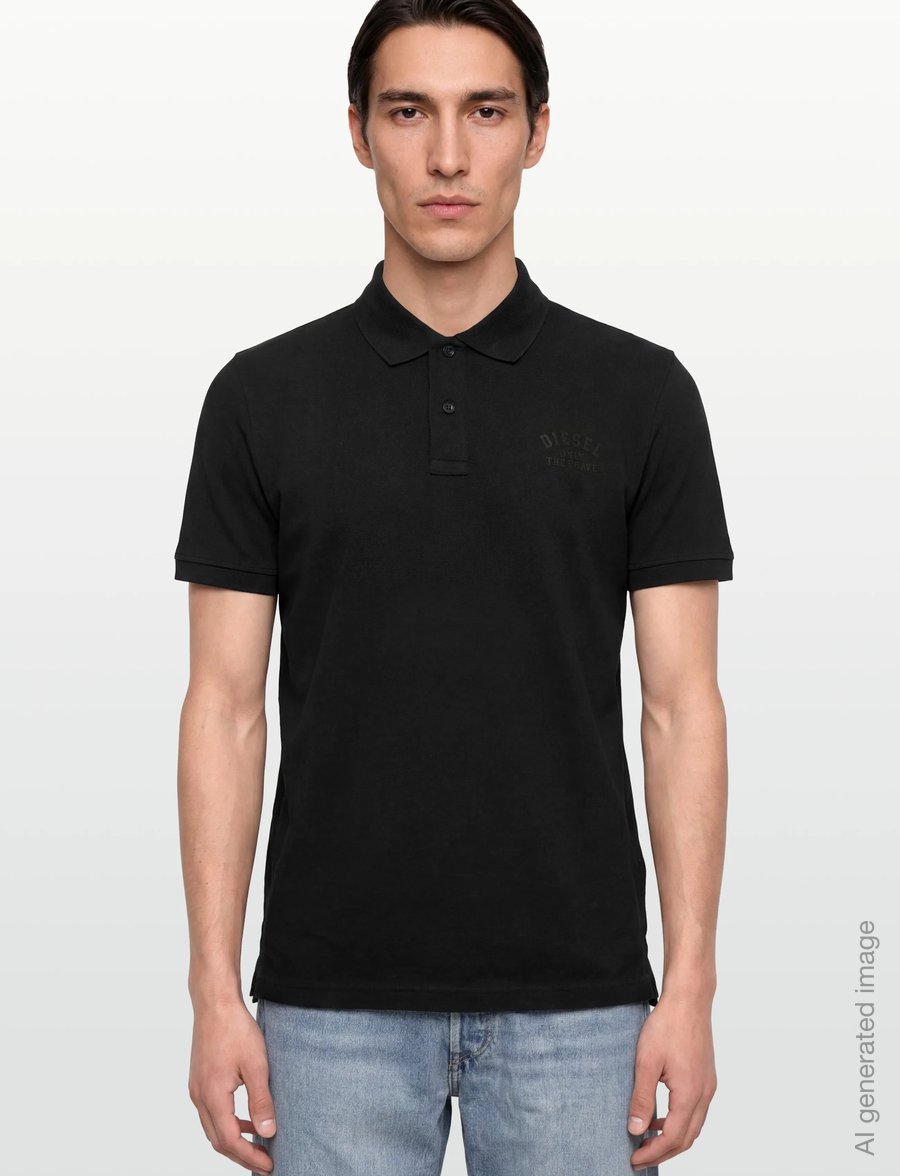 Diesel - T-SMITH 260105 OFF POLO - kurzärmelig - caviar - 3