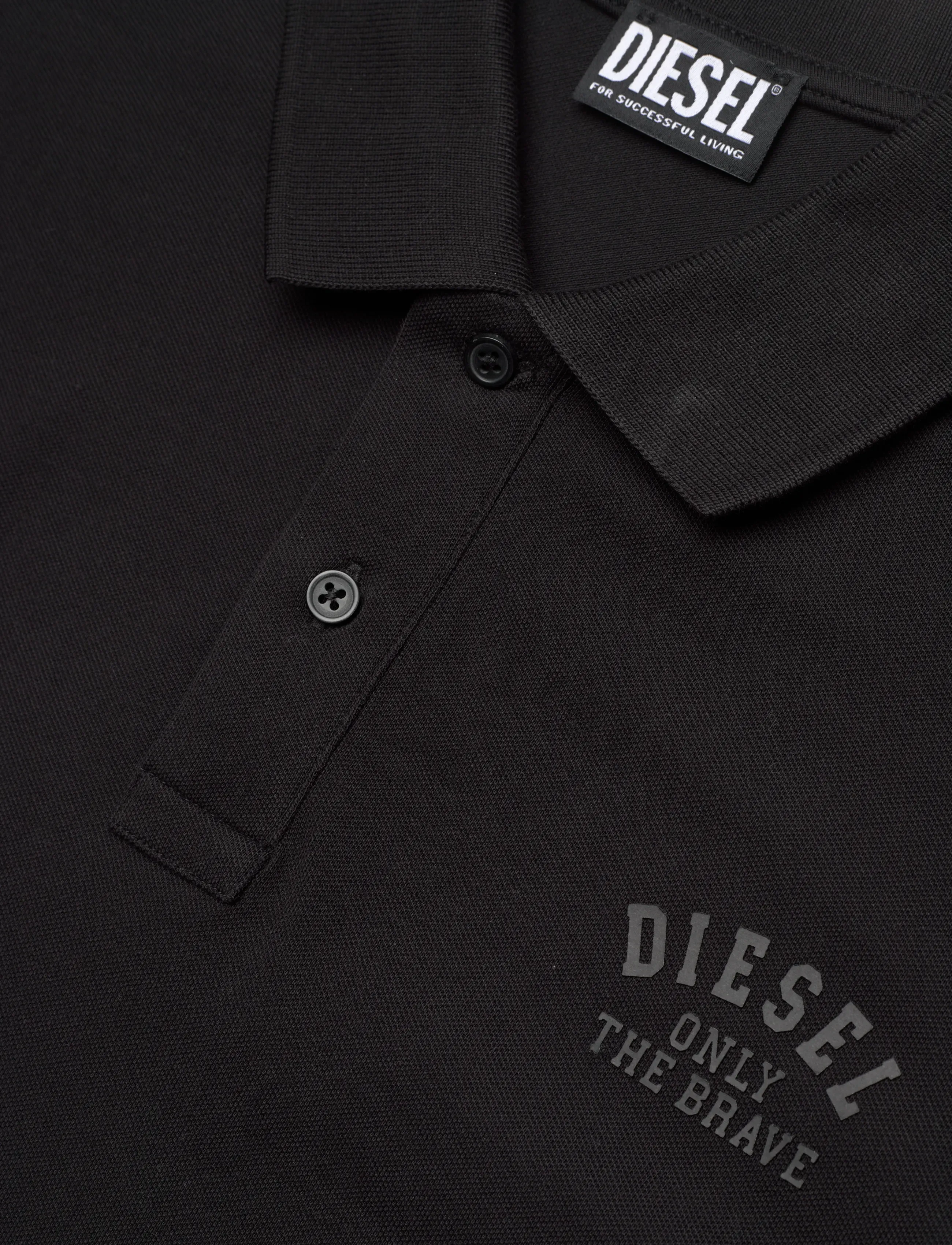 Diesel - T-SMITH 260105 OFF POLO - short-sleeved polos - caviar - 5
