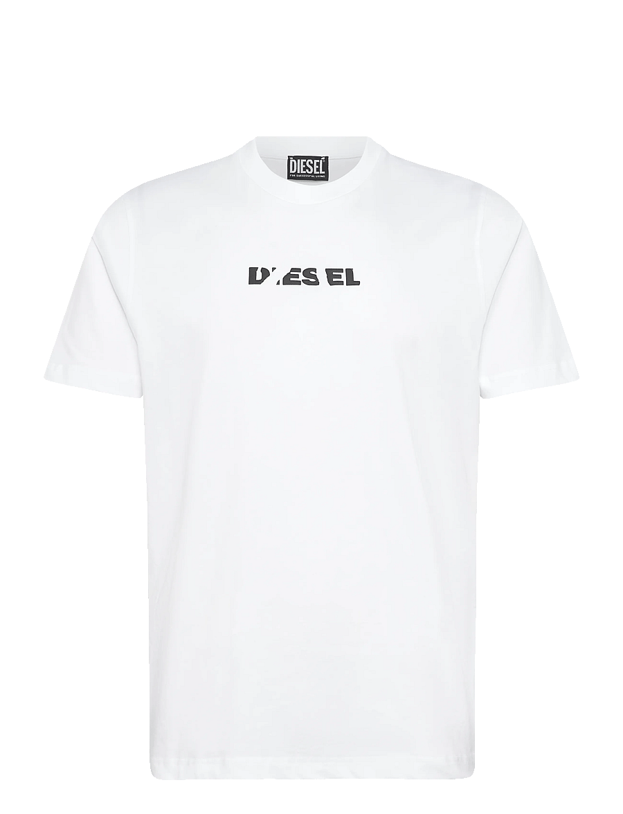 Diesel - T-JUST 250231 OFF MAGLIETTA - kurzärmelige t-shirts - bright white - 1