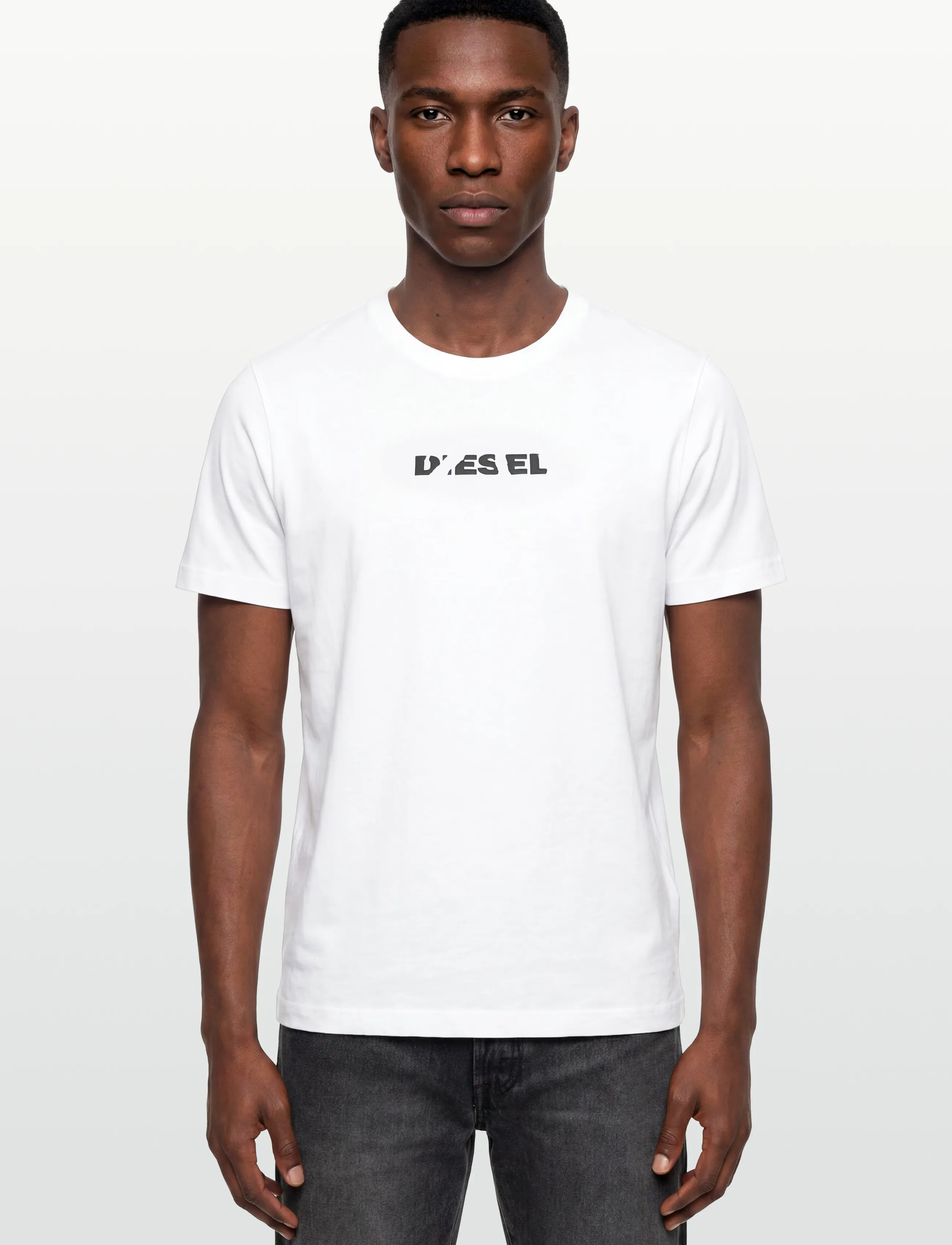 Diesel - T-JUST 250231 OFF MAGLIETTA - kortærmede t-shirts - bright white - 3