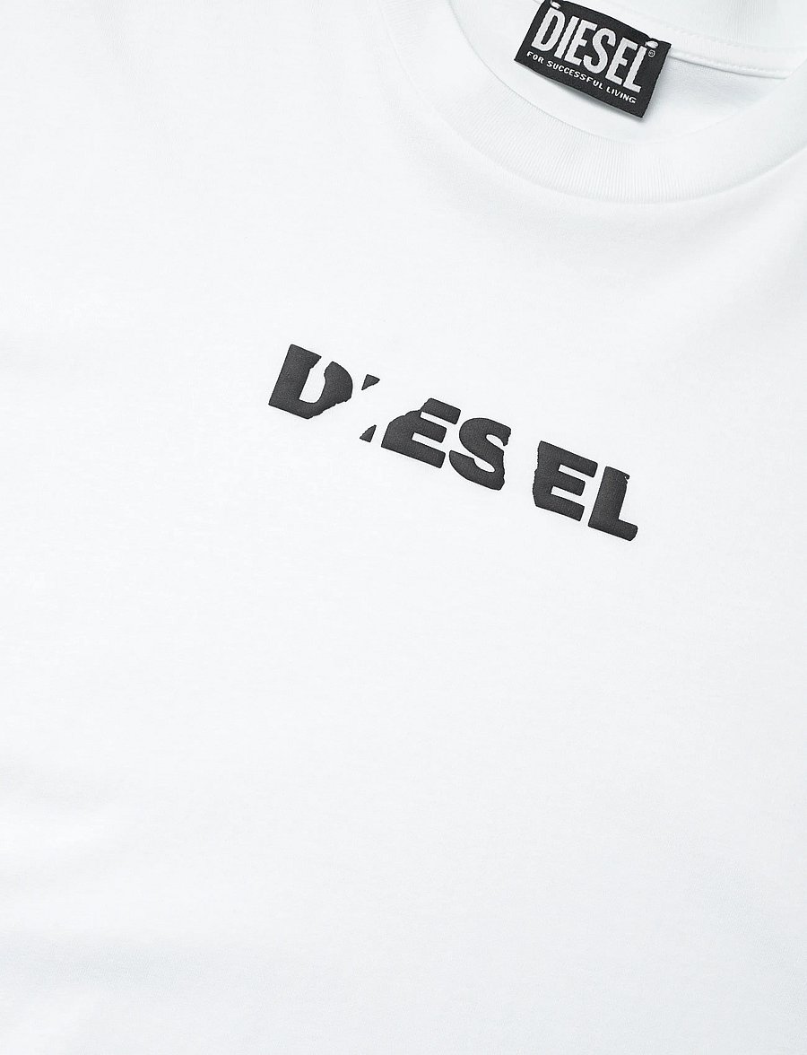 Diesel - T-JUST 250231 OFF MAGLIETTA - kurzärmelige t-shirts - bright white - 5