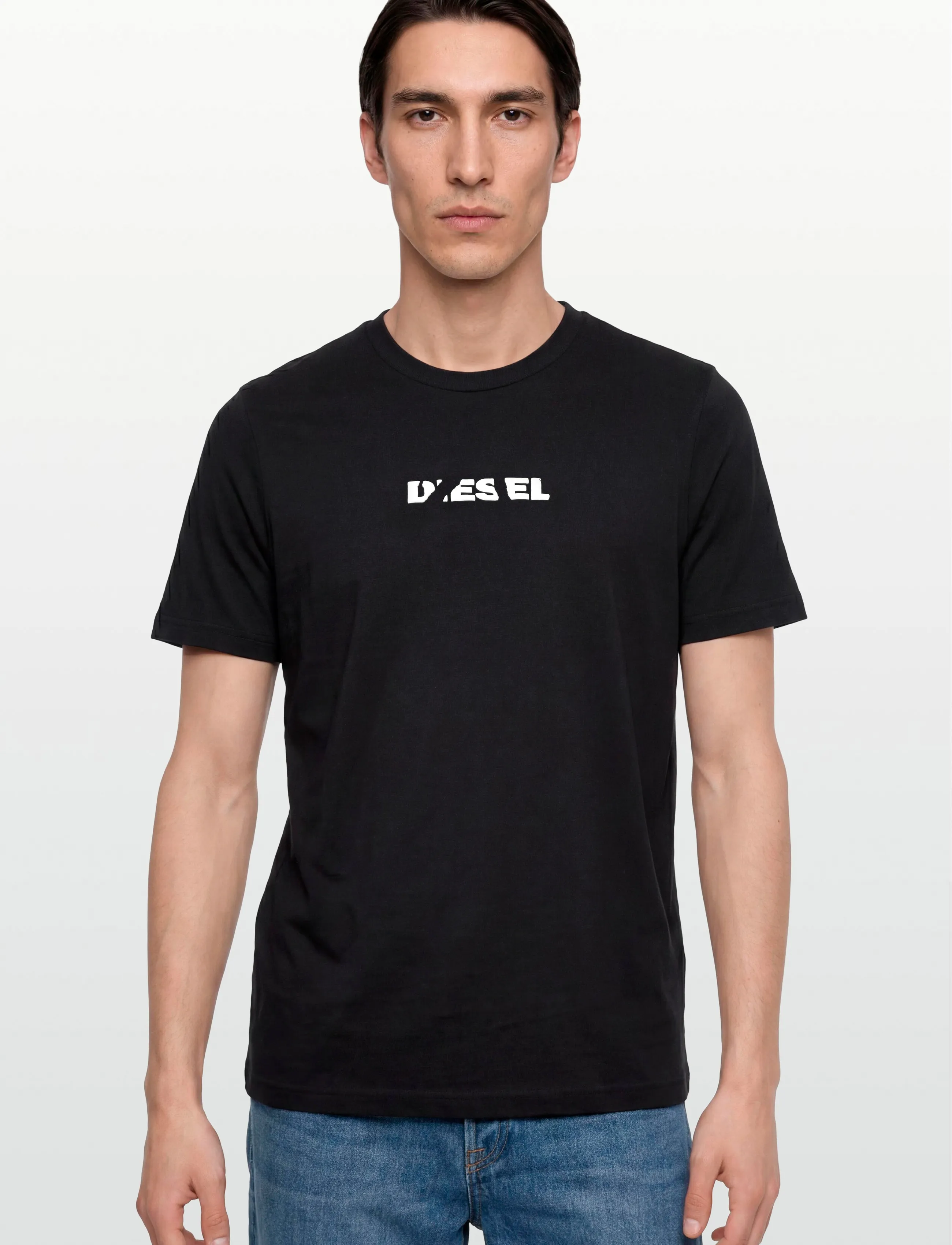 Diesel - T-JUST 250231 OFF MAGLIETTA - kurzärmelig - caviar - 3