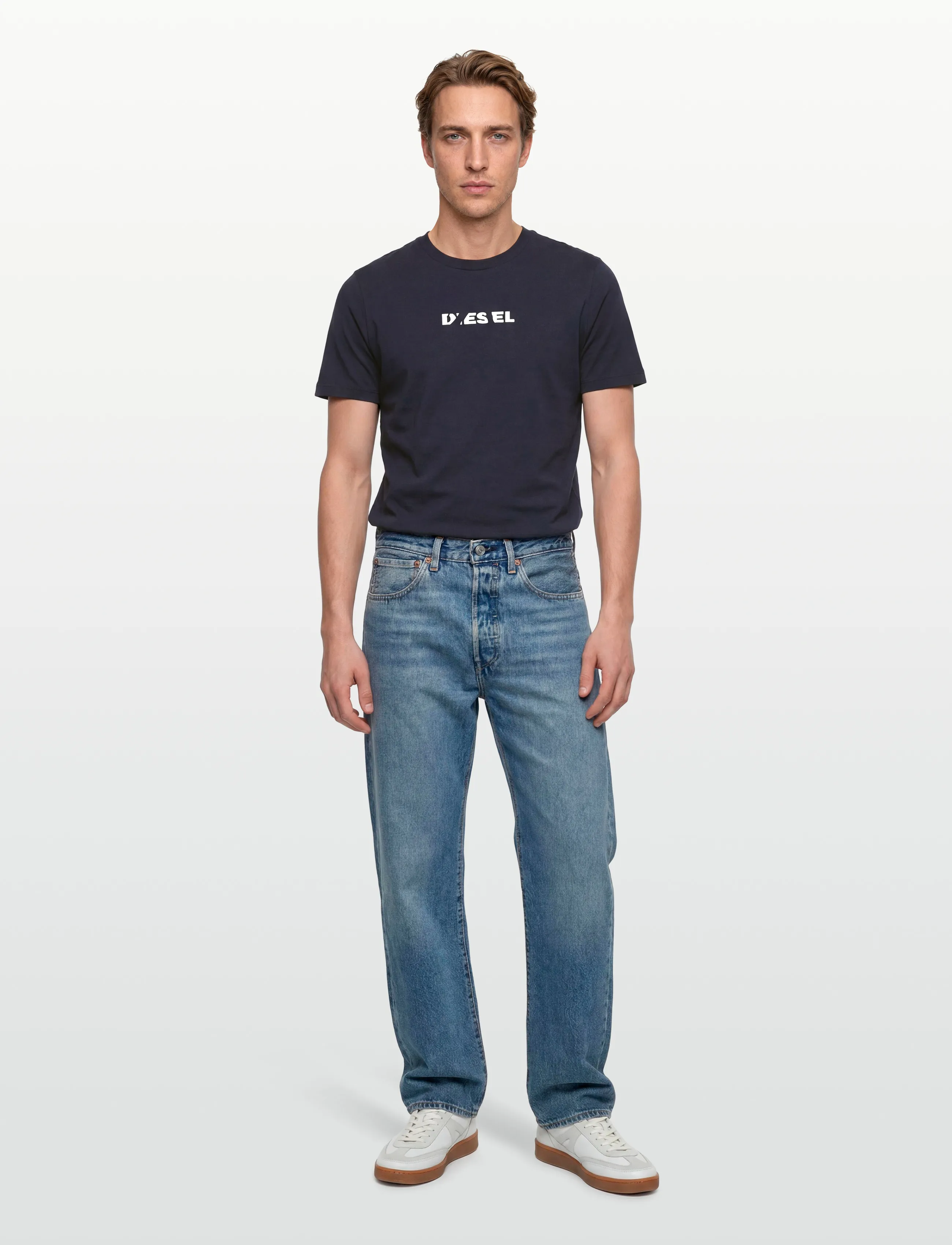 Diesel T-Just 250231 Off Maglietta, S, Navy, T-Shirts > Kortærmede, Herre