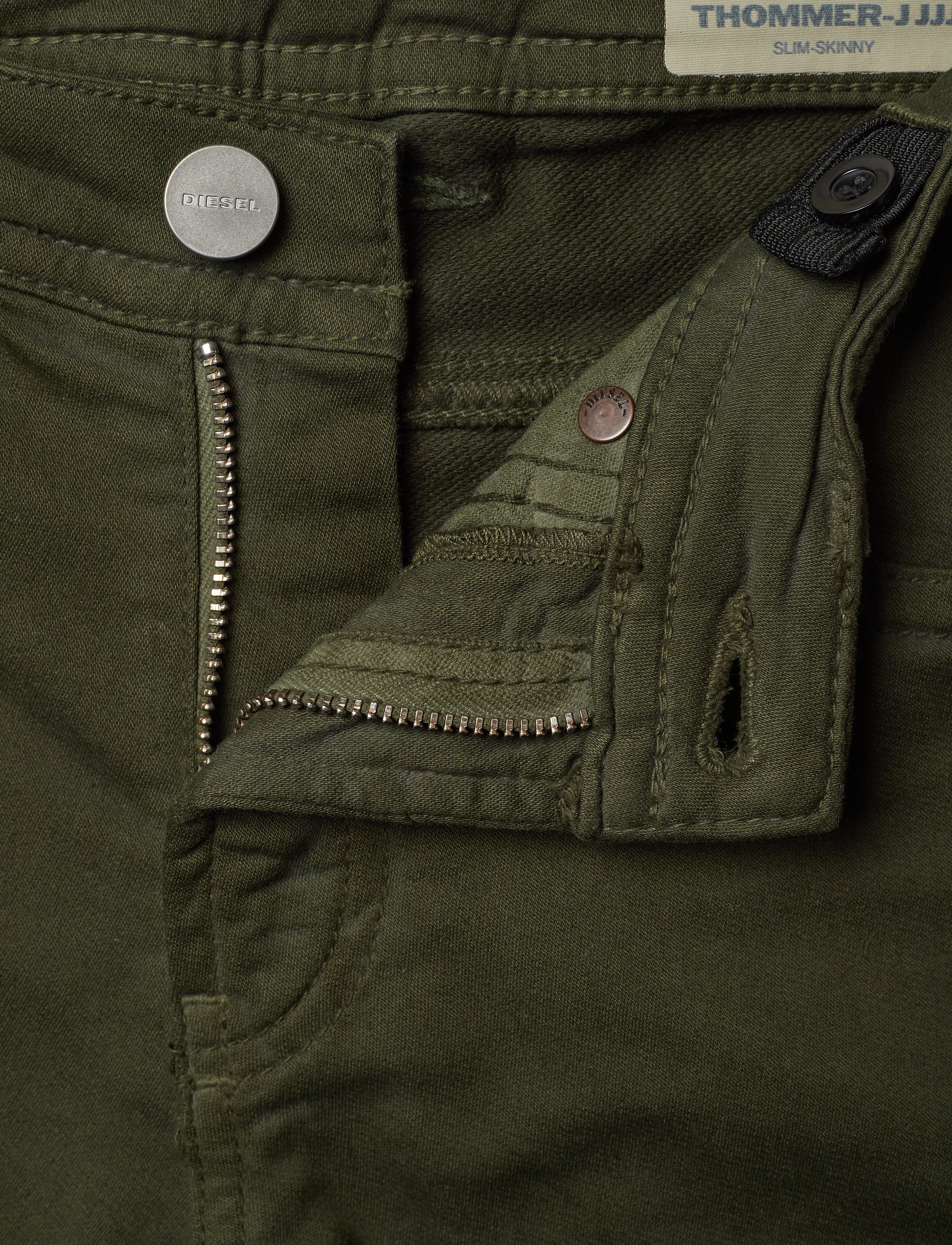 Diesel - THOMMER-J JJJ TROUSERS - regular jeans - olive night - 3