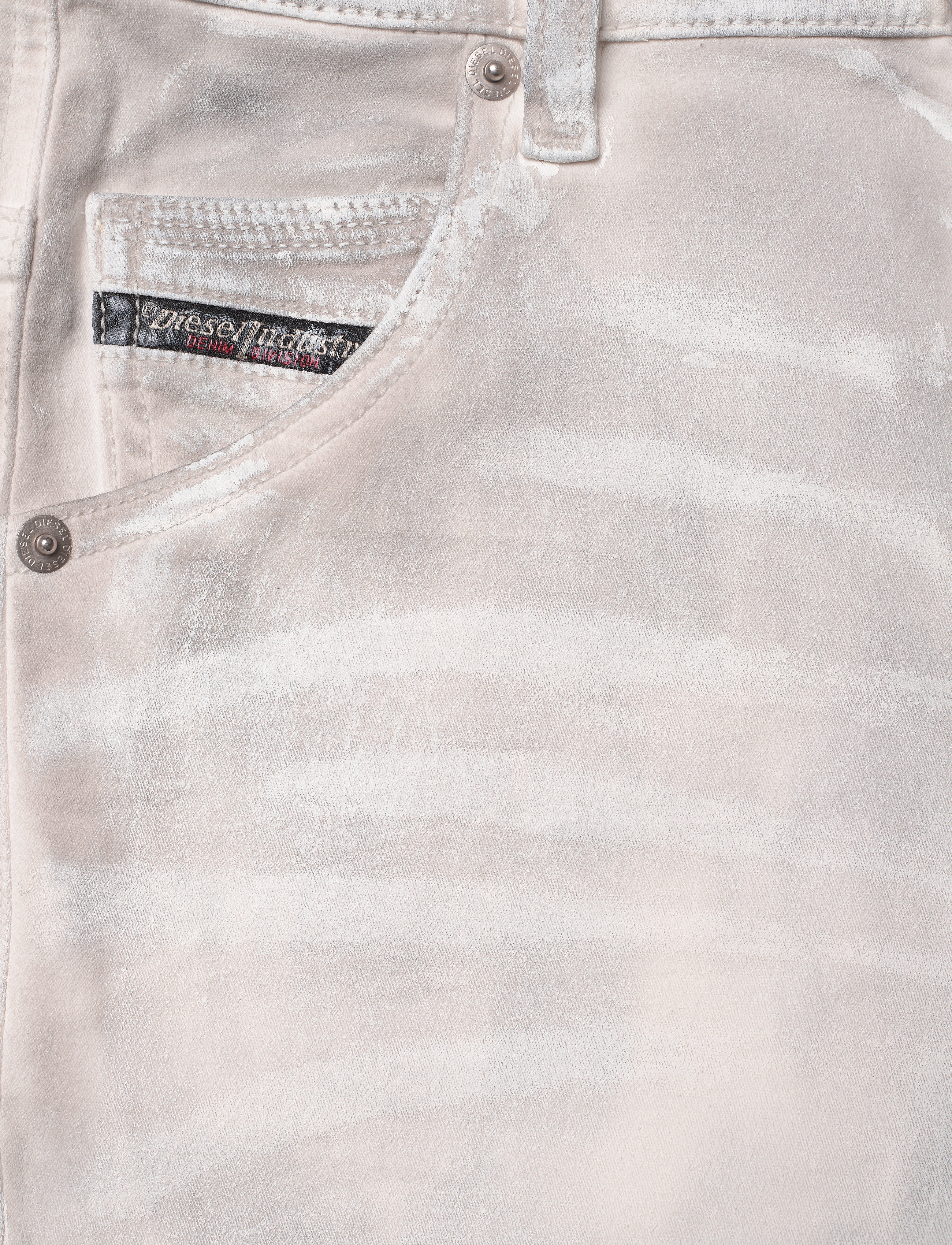 Diesel - KROOLEY-J JJJ-N TROUSERS - bootcut-farkut - bianco - 2