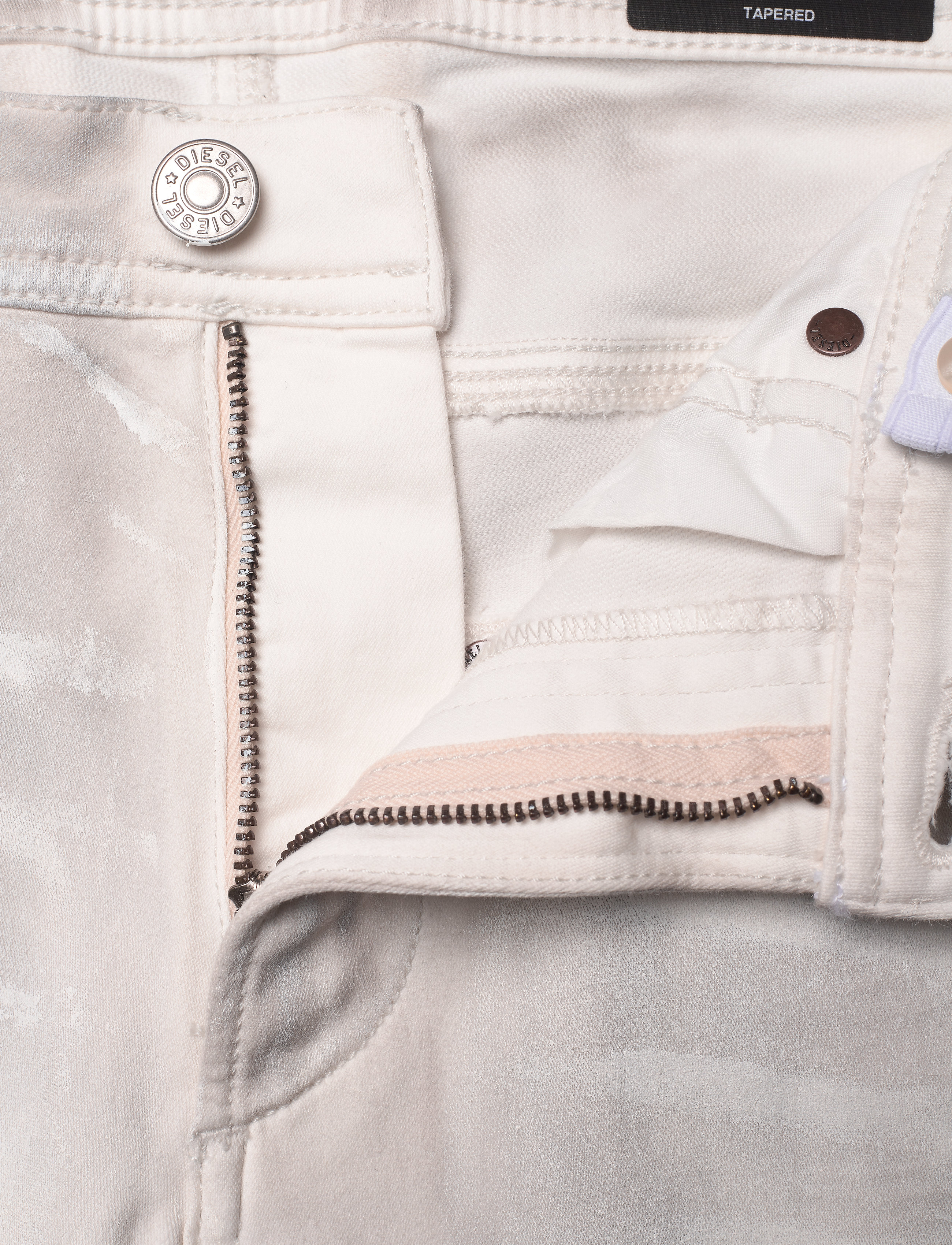 Diesel - KROOLEY-J JJJ-N TROUSERS - bootcut-farkut - bianco - 3