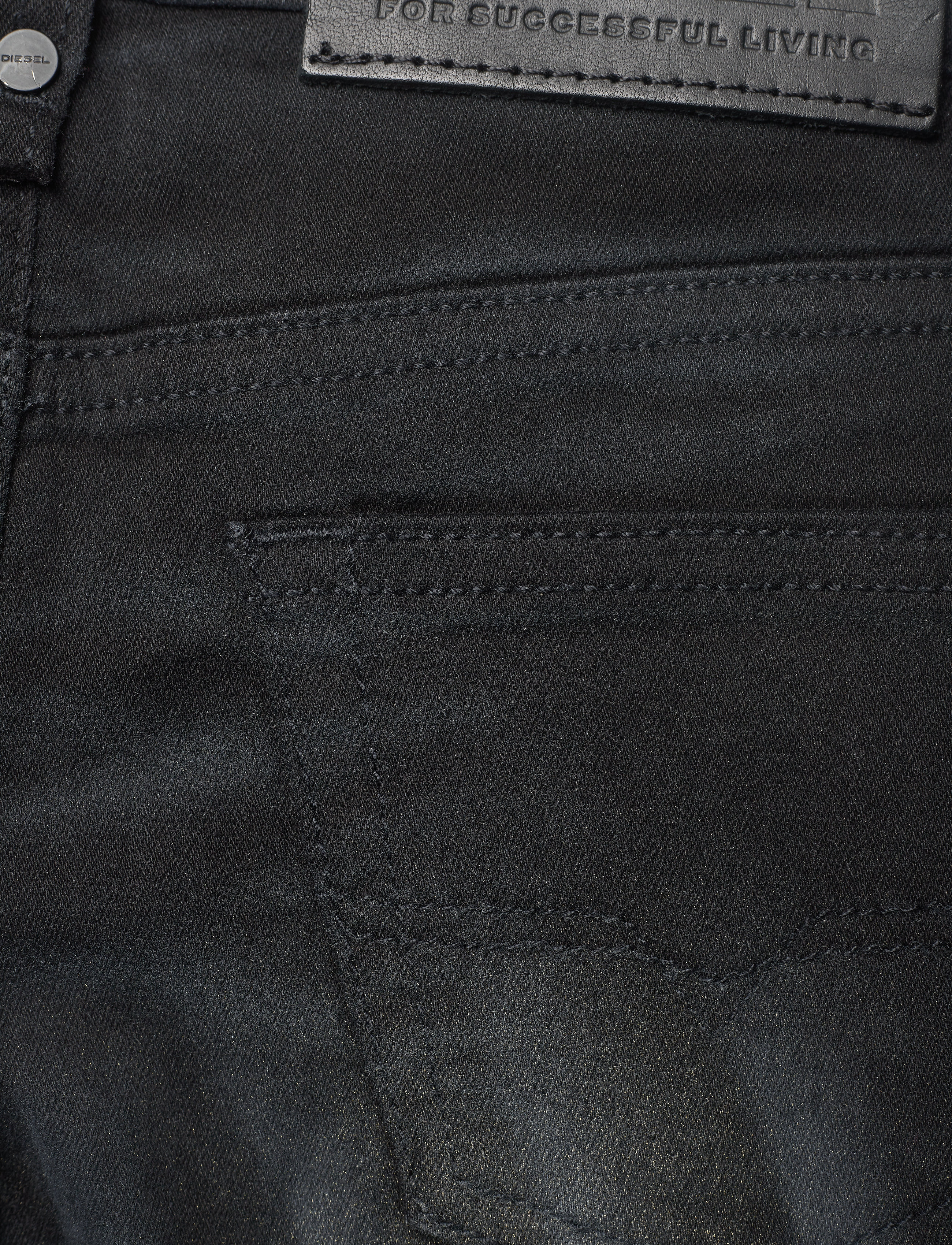 Diesel - MHARKY-J TROUSERS - regular jeans - denim nero - 4