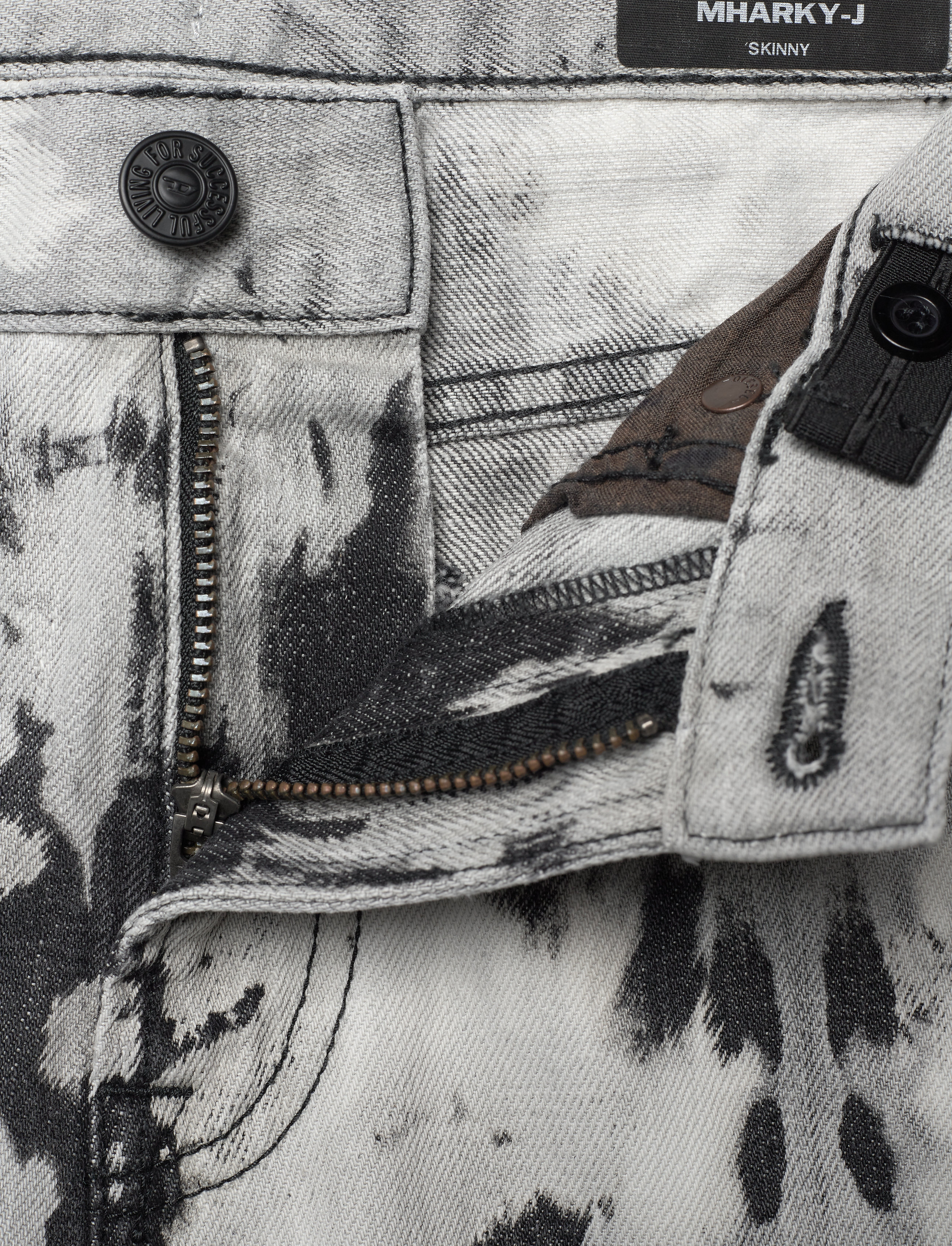 Diesel - MHARKY-J TROUSERS - regular jeans - denim nero - 3