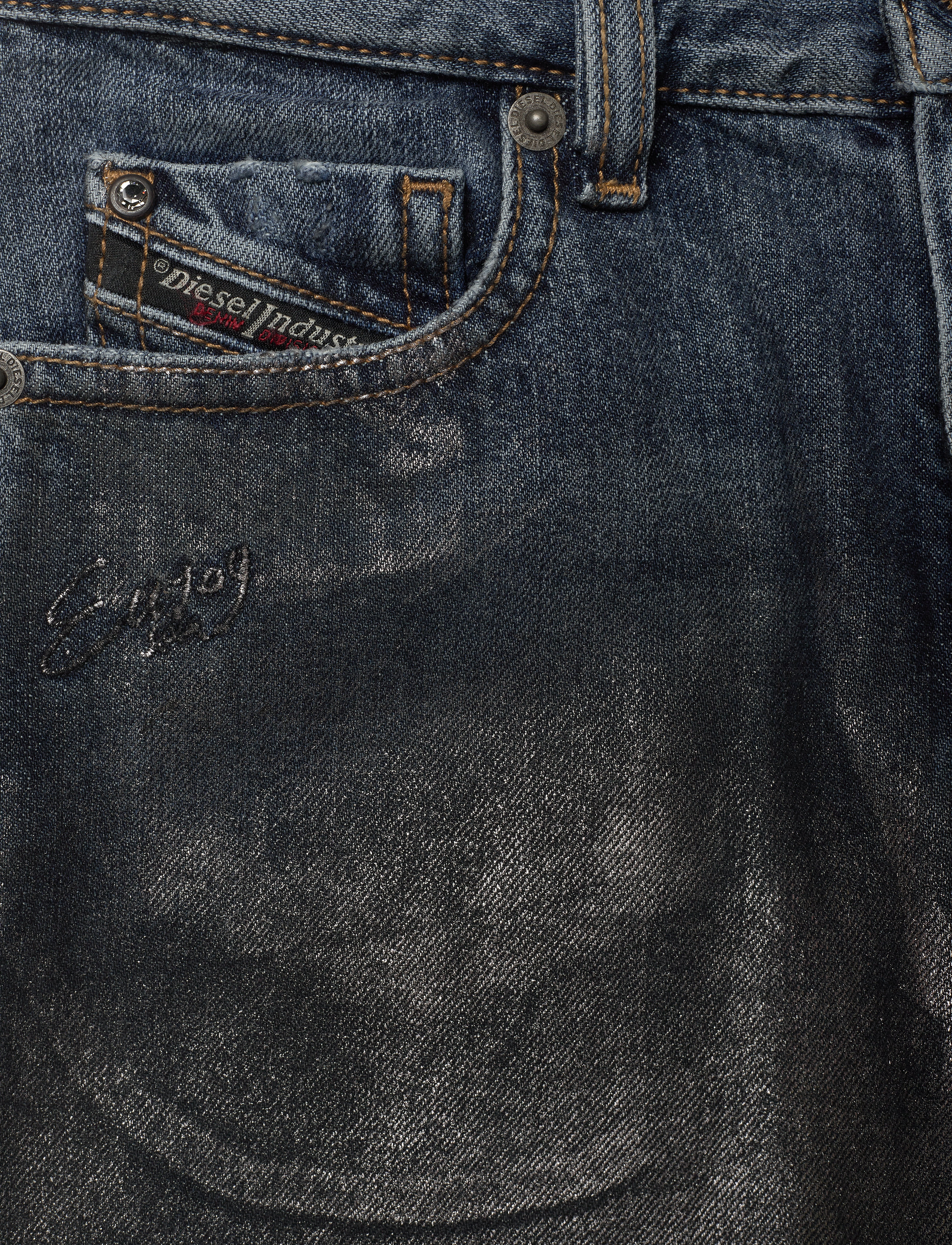 Diesel - MHARKY-J TROUSERS - regular jeans - k01+dark grey+silver - 2