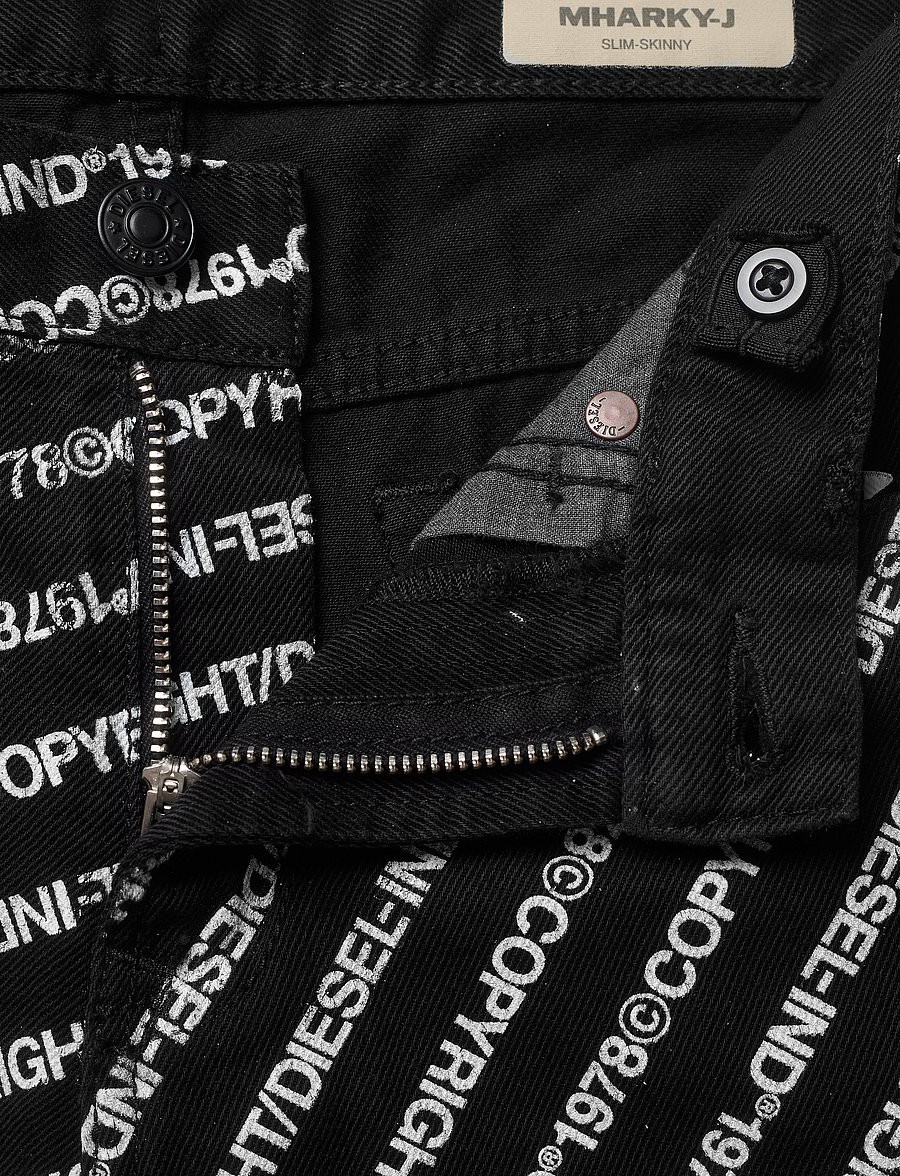 Diesel - MHARKY-J TROUSERS - regular jeans - nero - 3