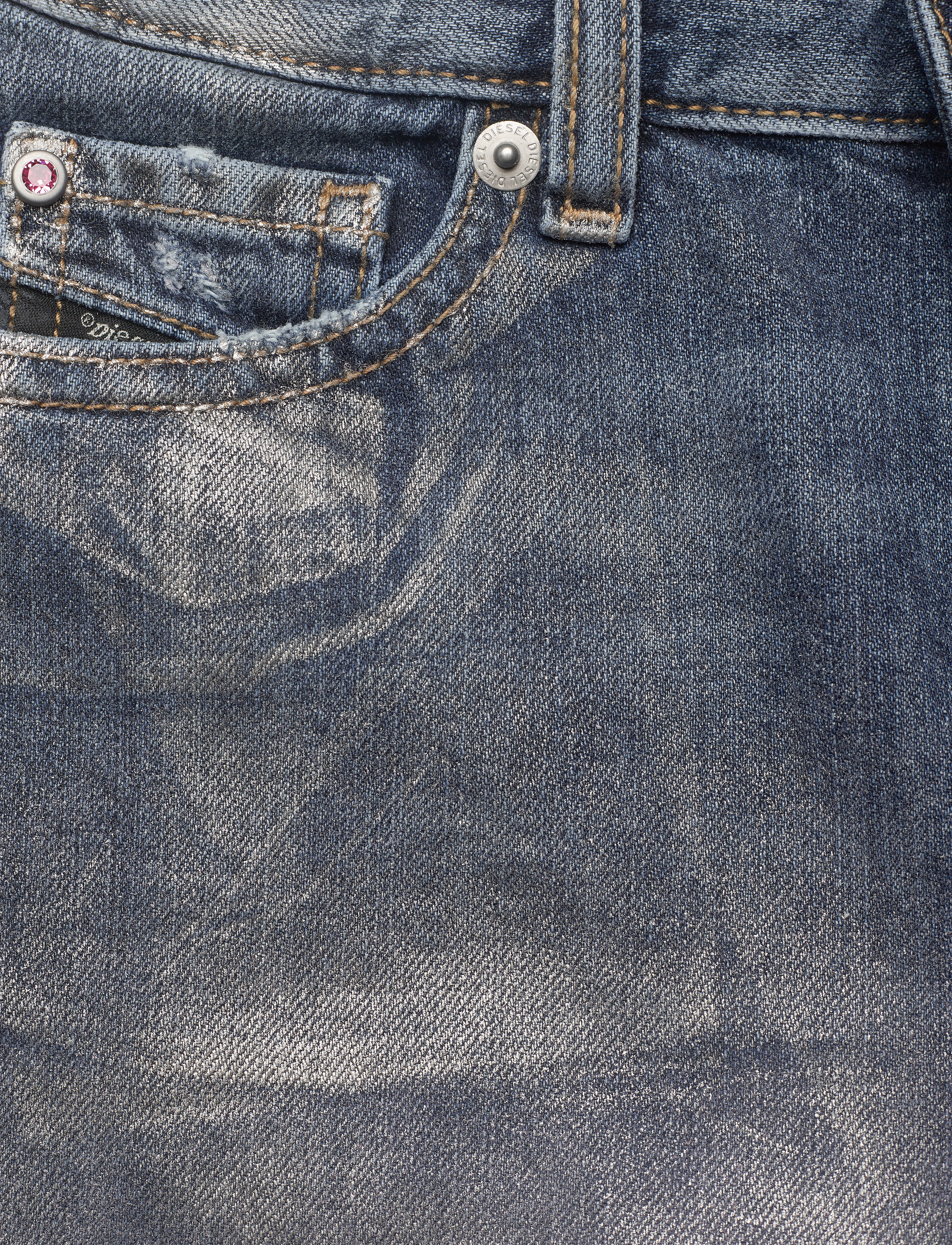Diesel - ALYS-J TROUSERS - regular jeans - k01+pink+silver - 2