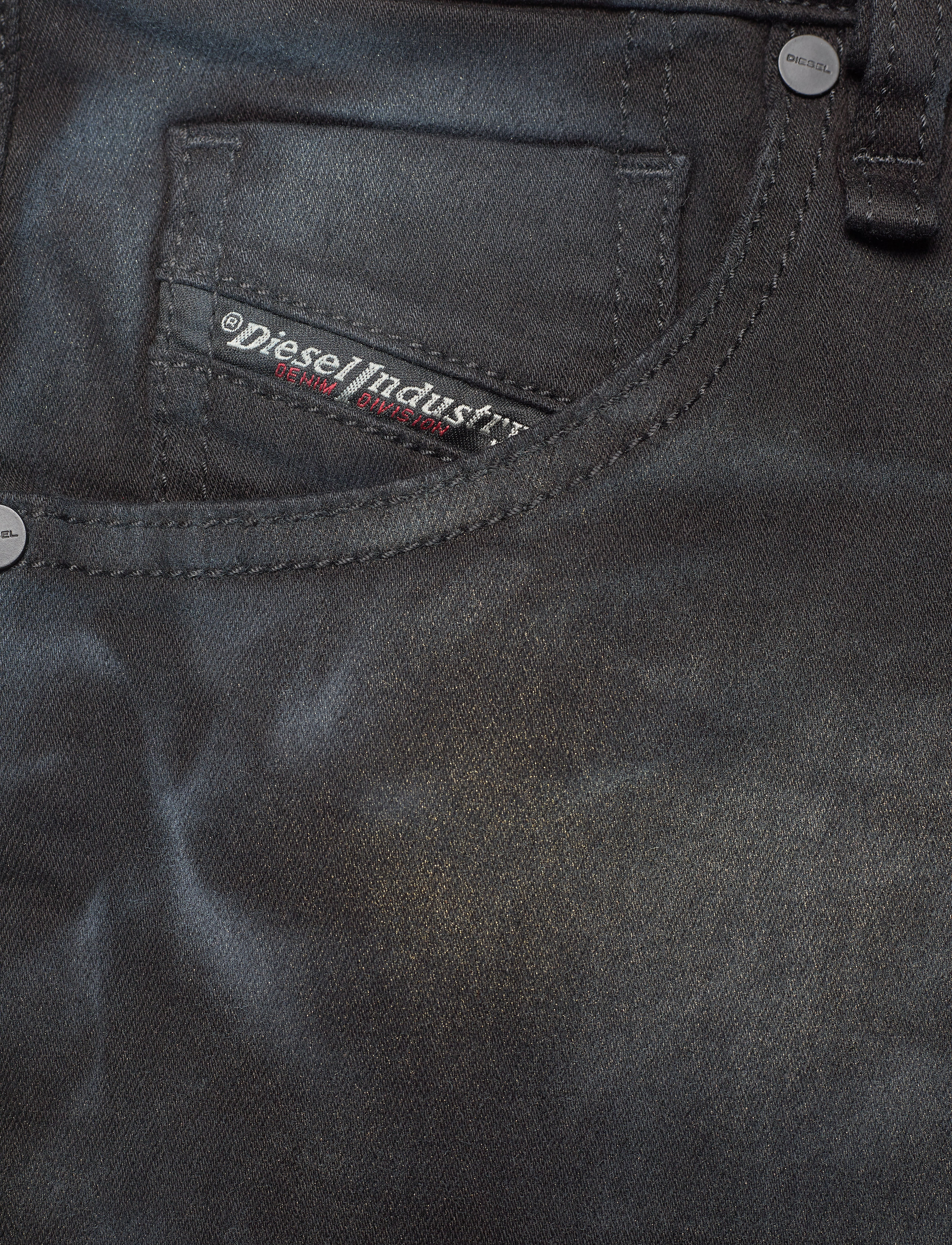 Diesel - PBRON SHORTS - lühikesed teksapüksid - denim nero - 2