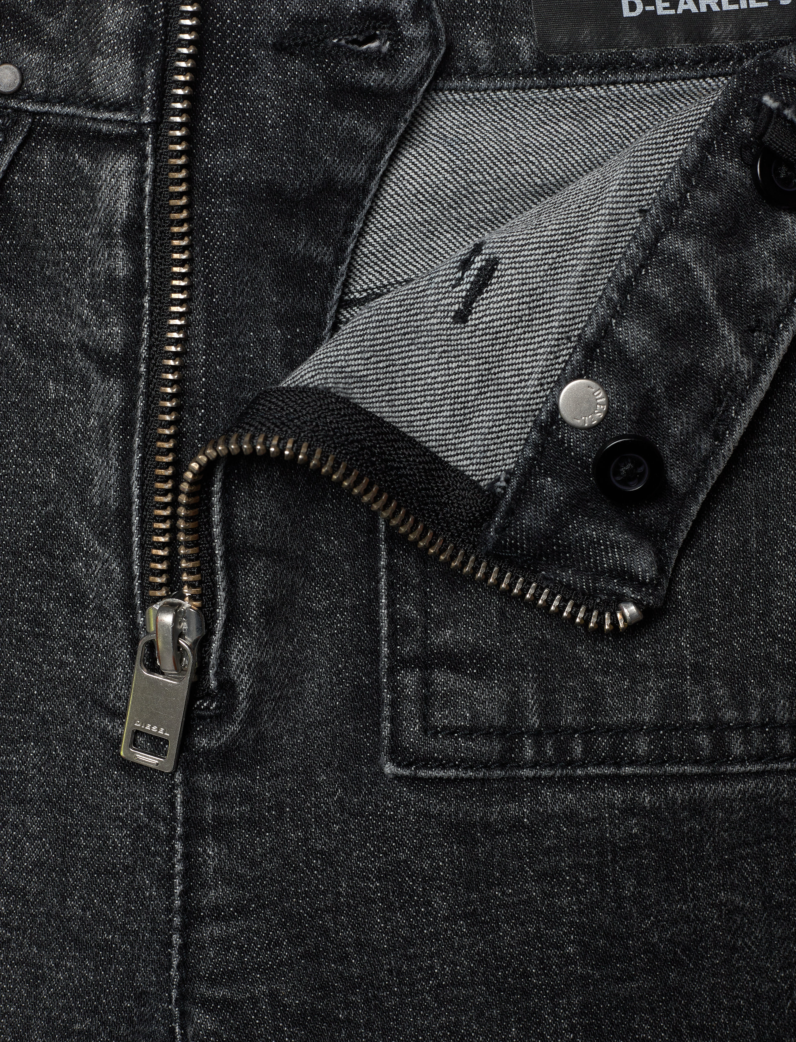 Diesel - D-EARLIE-J TROUSERS - tavalised teksad - denim nero - 3