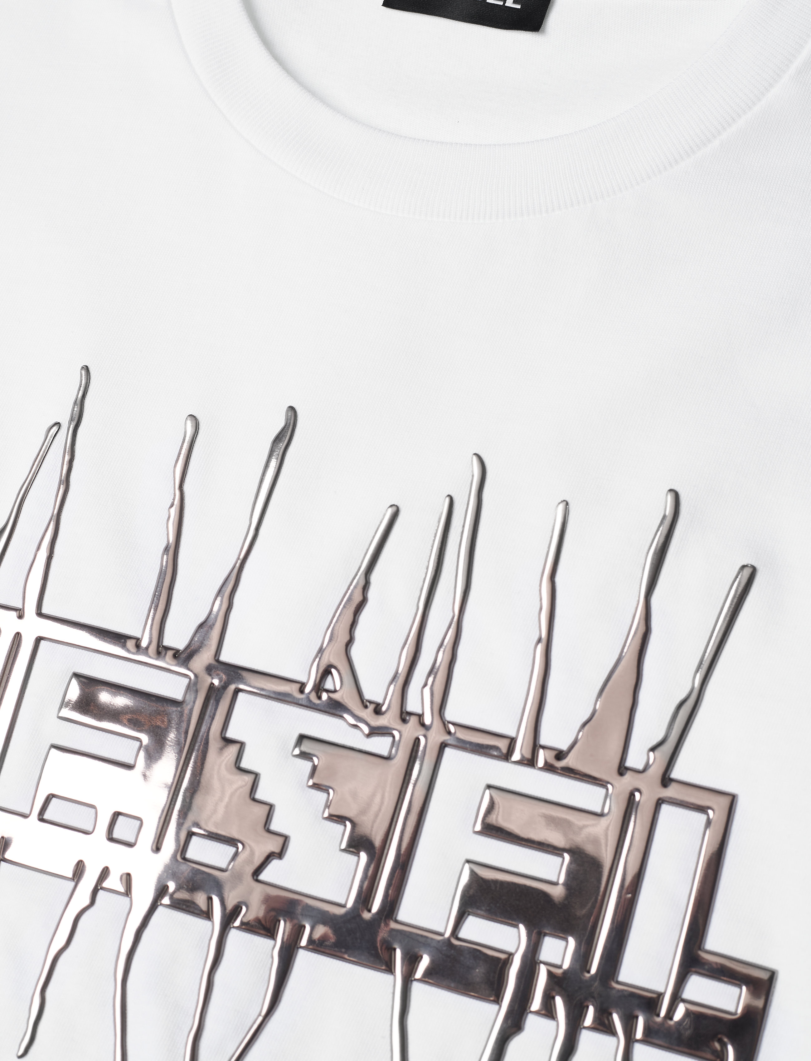 Diesel - TJUSTJ11 OVER T-SHIRT - kortærmede t-shirts - bianco - 2