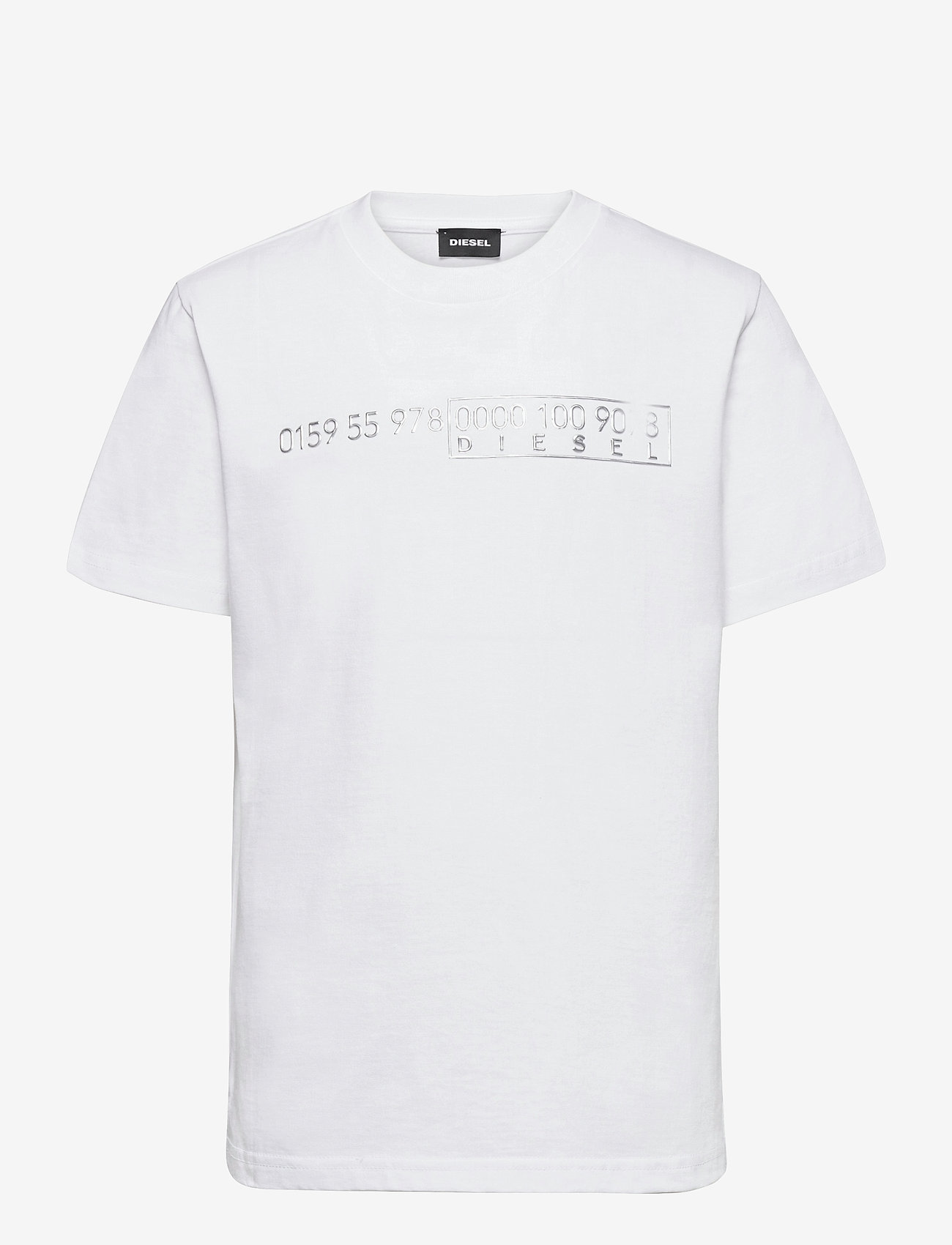 Diesel - TDIEGOSLITSJ6 T-SHIRT - kortærmede t-shirts - bianco - 0