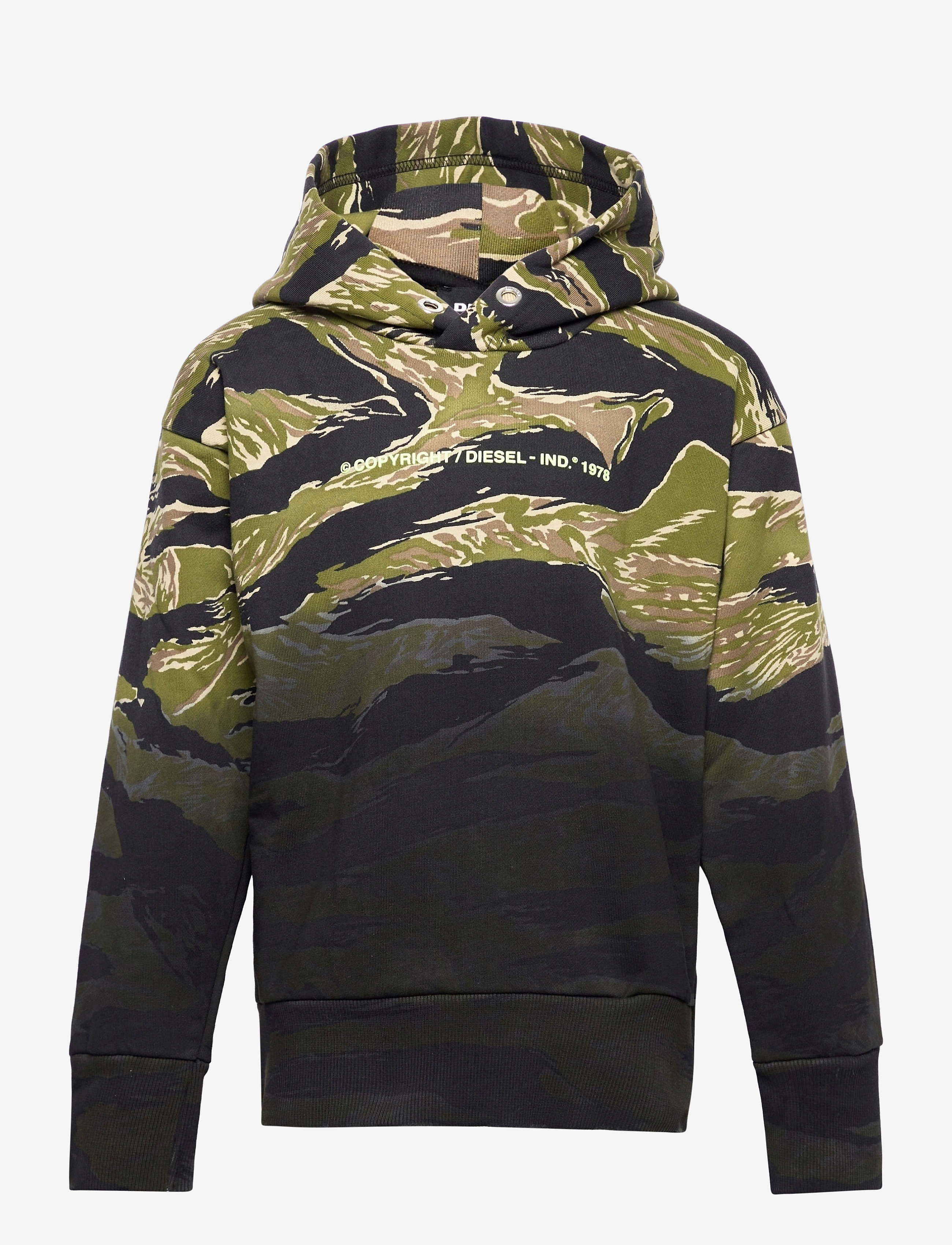 DIESEL Salbytigercam Over Sweat-Shirt Grün - 104 - Kinder