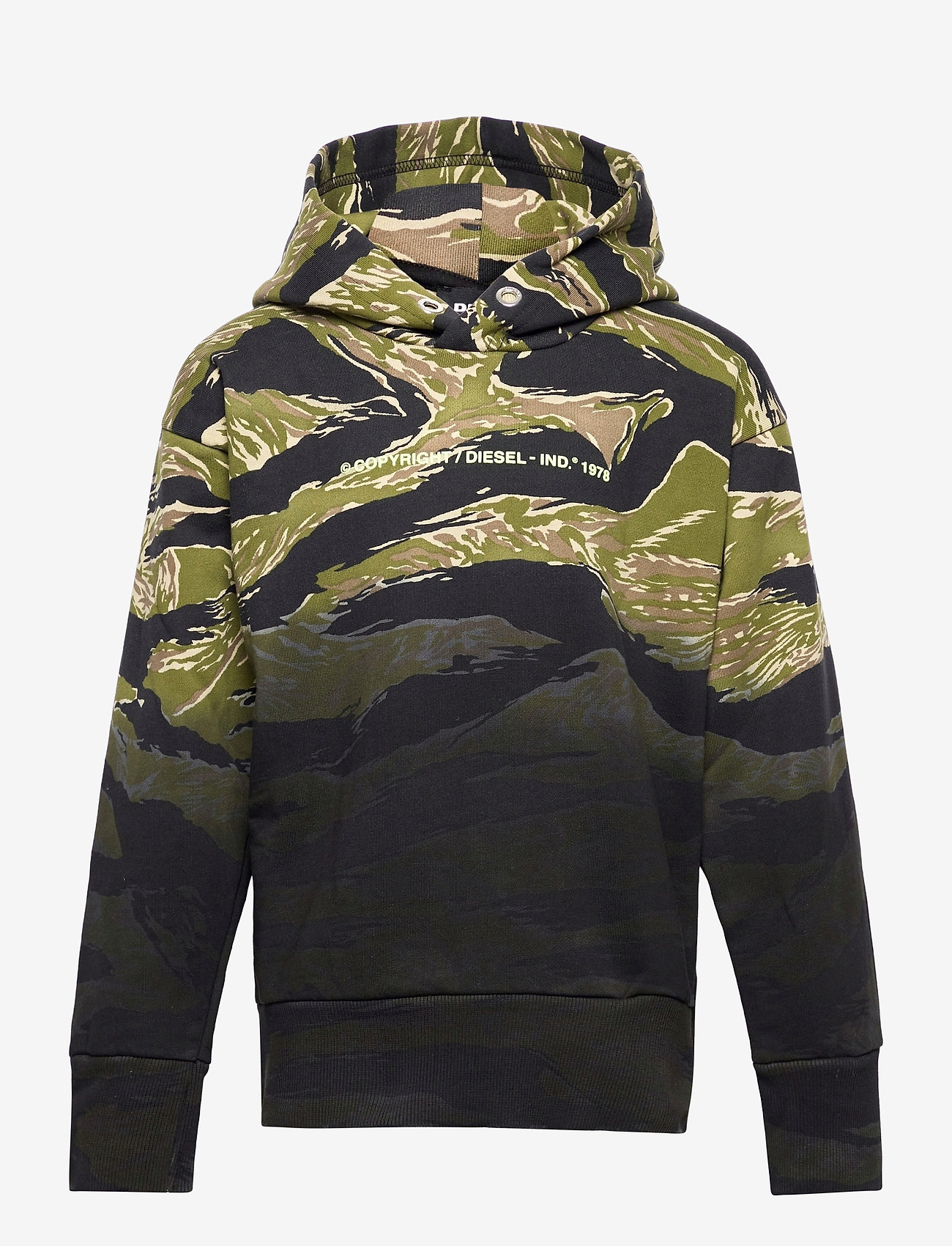 Diesel - SALBYTIGERCAM OVER SWEAT-SHIRT - hettegensere - olive night - 0