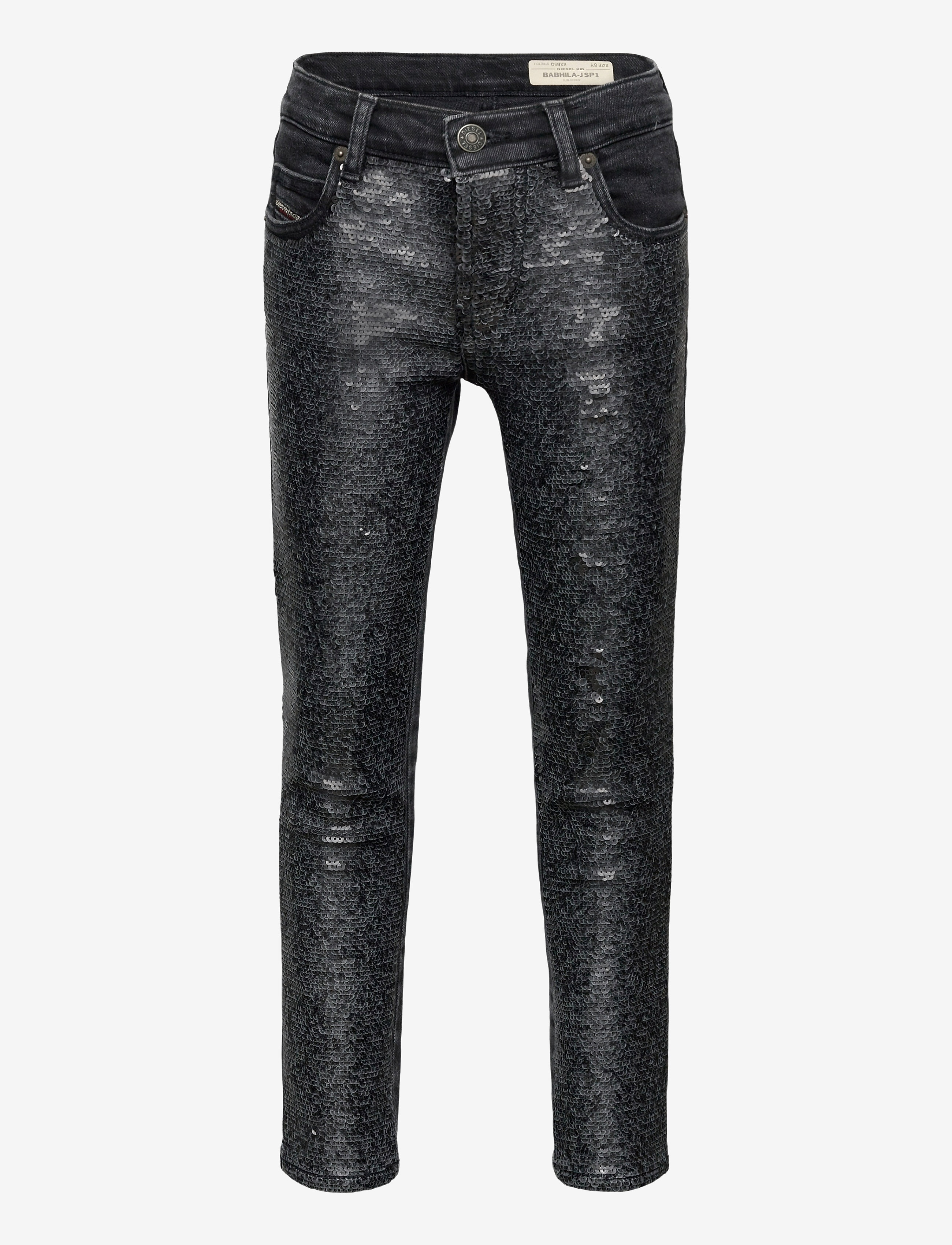 Diesel BABHILA-J-SP1 TROUSERS - DIESEL - DENIM NERO / black