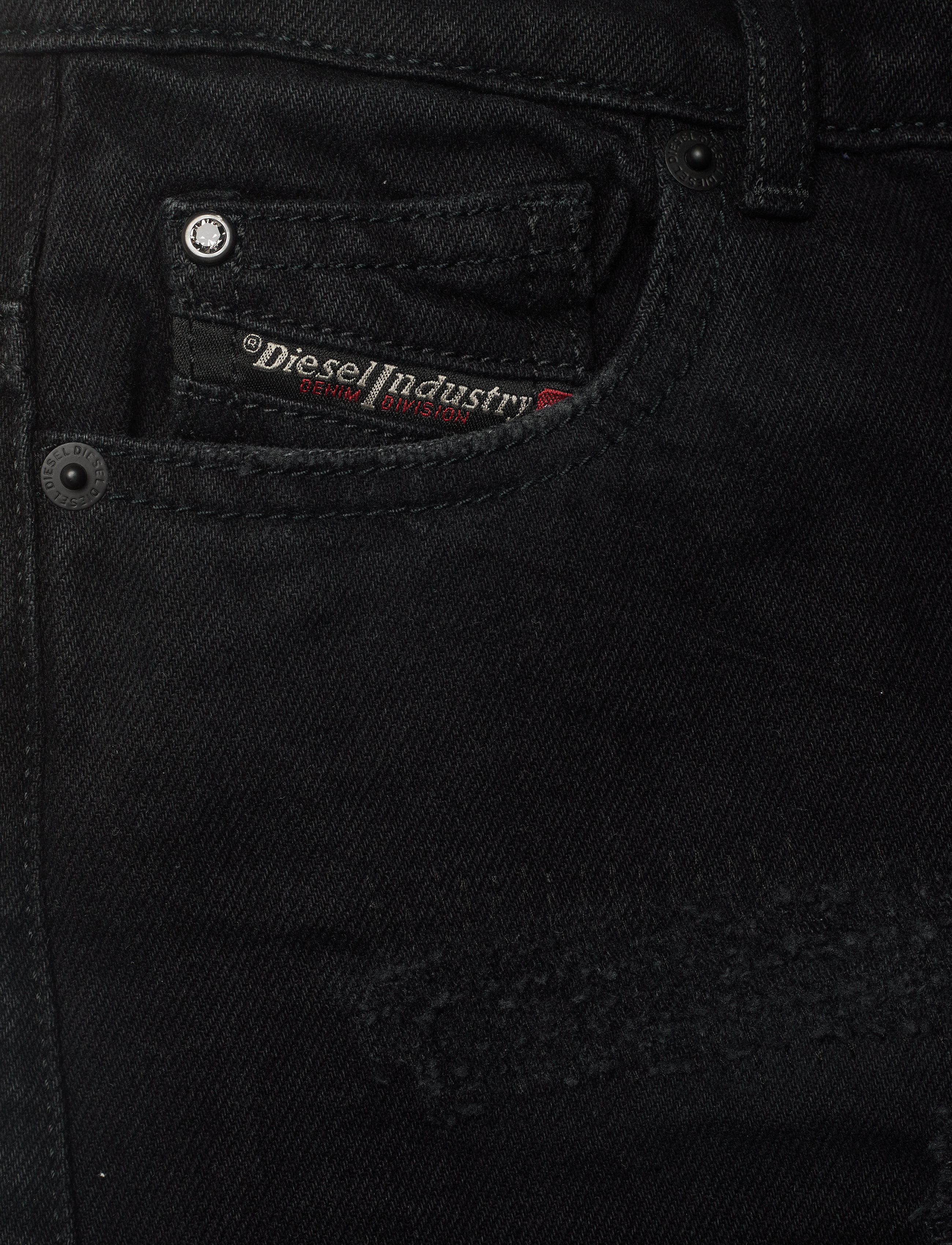 Diesel - WIDEE-J-SP TROUSERS - brede jeans - denim nero - 2