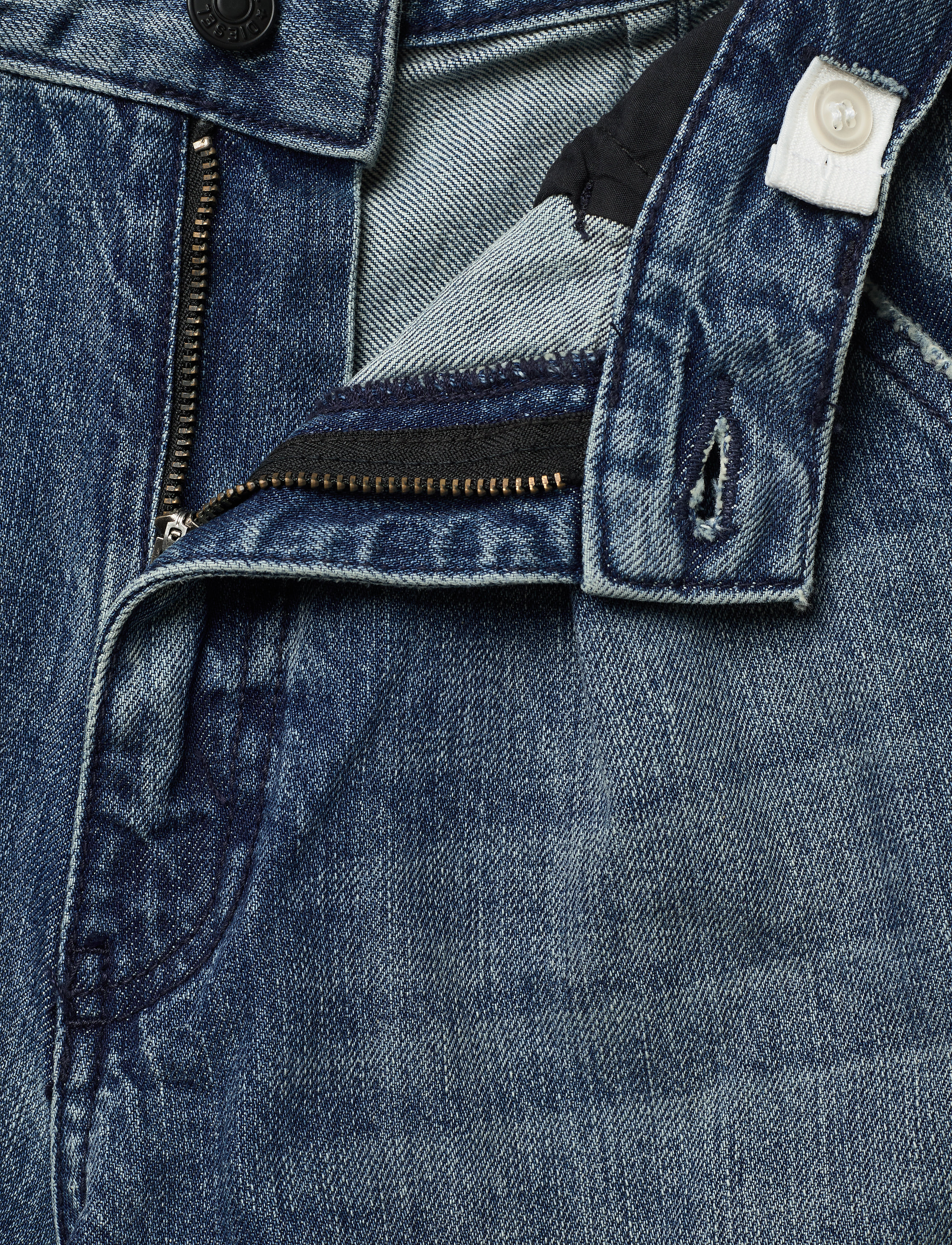 Diesel - PDESJO TROUSERS - hosen mit weitem bein - denim - 3