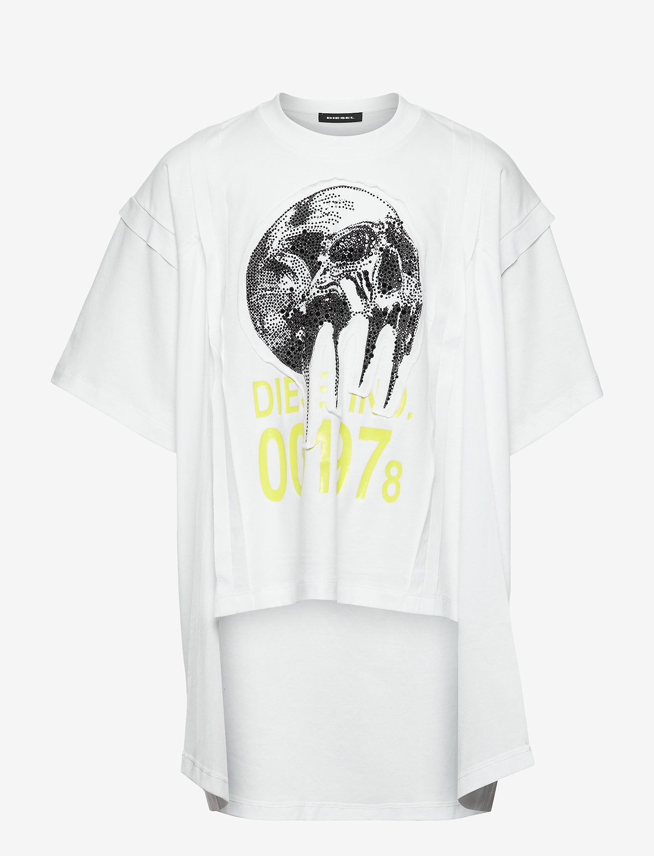 Diesel - TAMELIA T-SHIRT - kortärmade t-shirts - bianco - 0