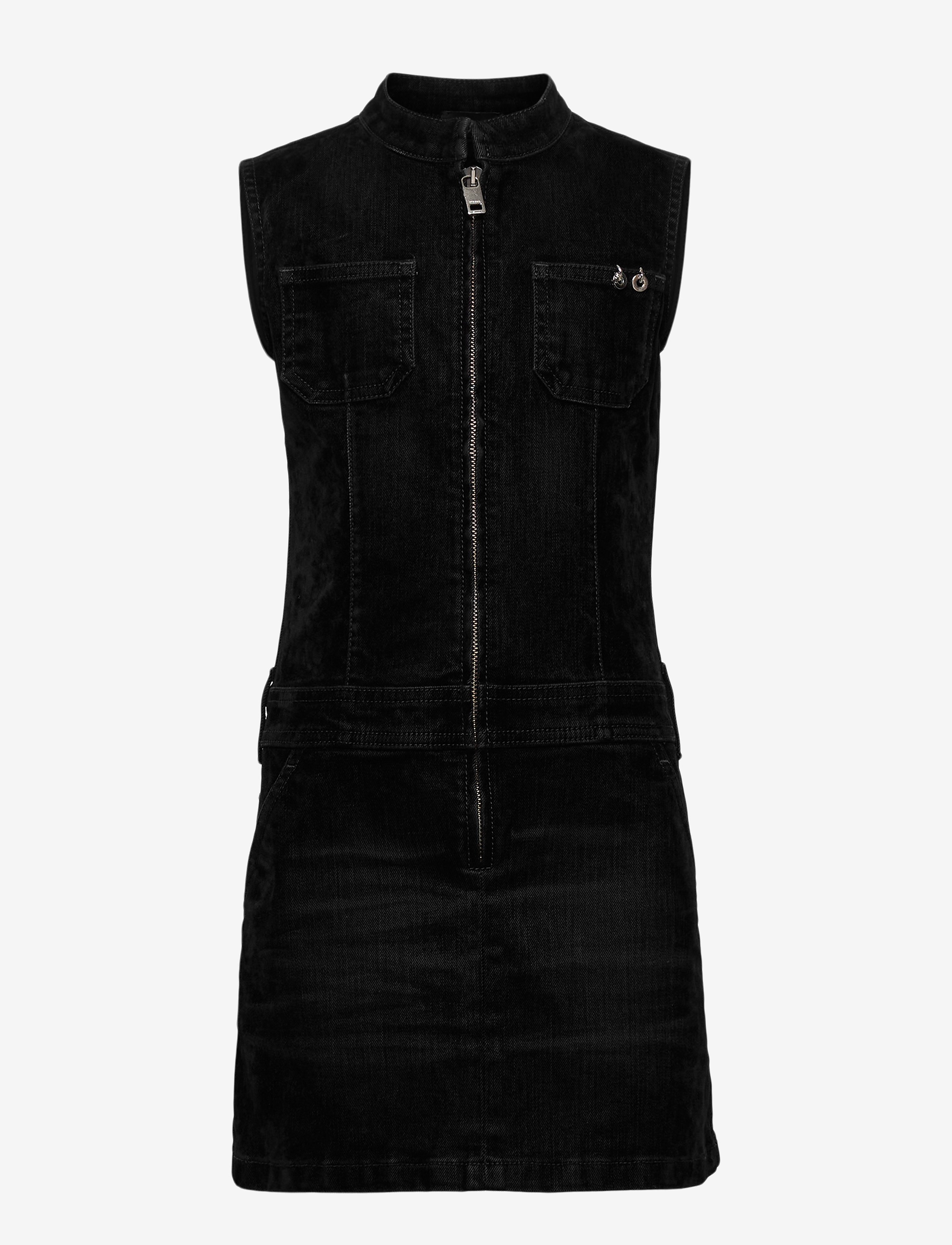 DERINDO DRESS - DENIM NERO
