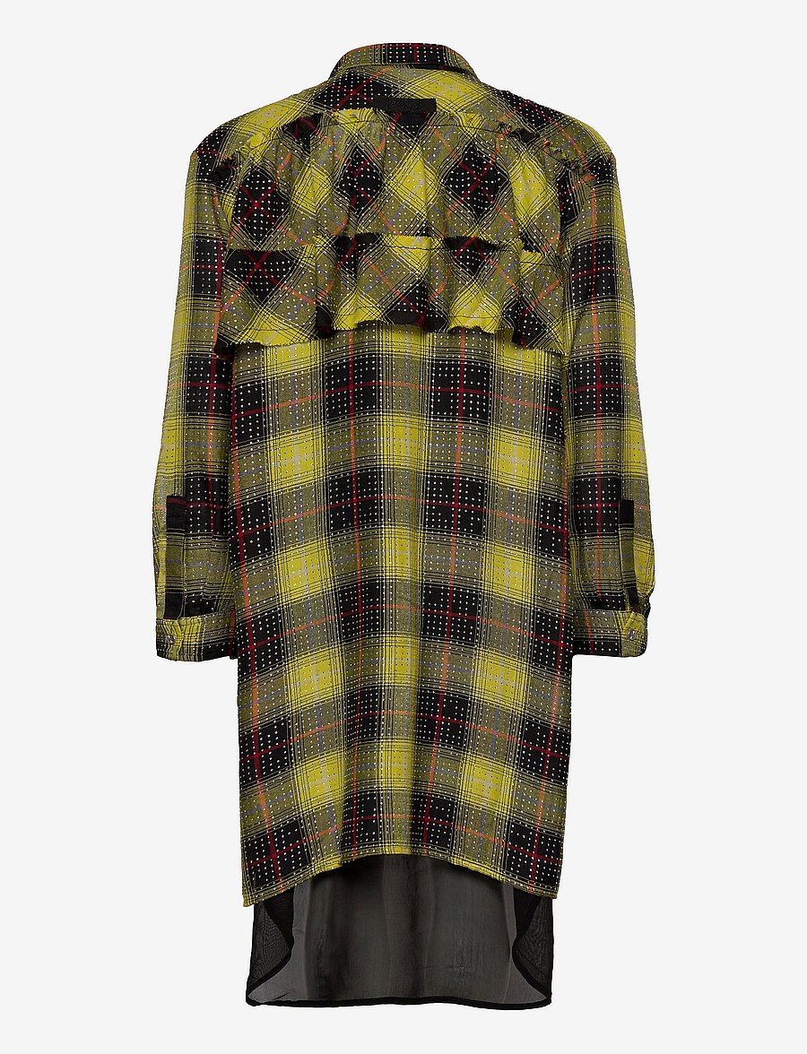 Diesel - DARZ DRESS - langärmelige freizeitkleider - super bright yellow - 1