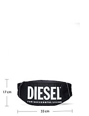Diesel - BOLD MAXIBELT belt bag - diržiniai krepšiai - black - 4
