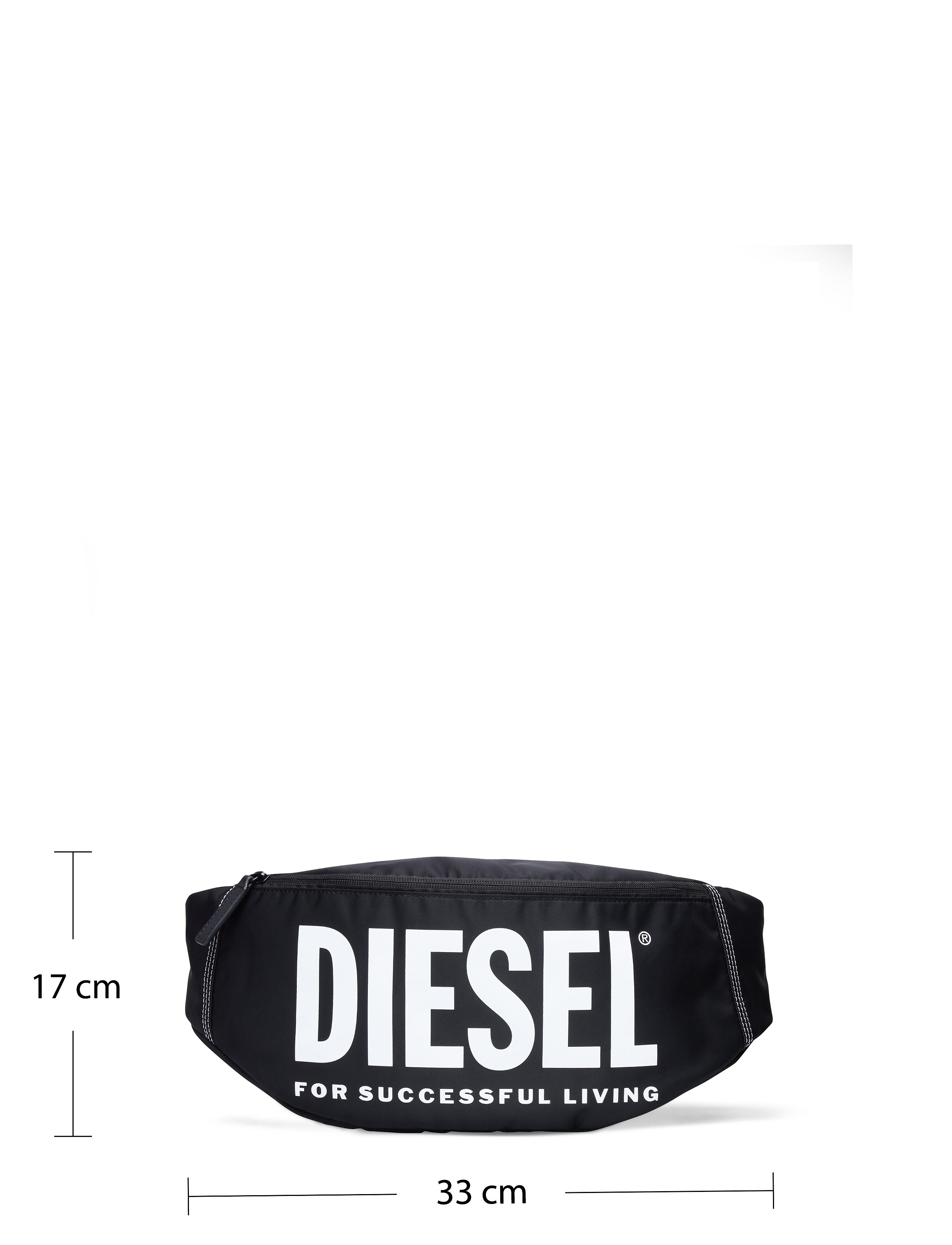 Diesel - BOLD MAXIBELT belt bag - bæltetasker - black - 4