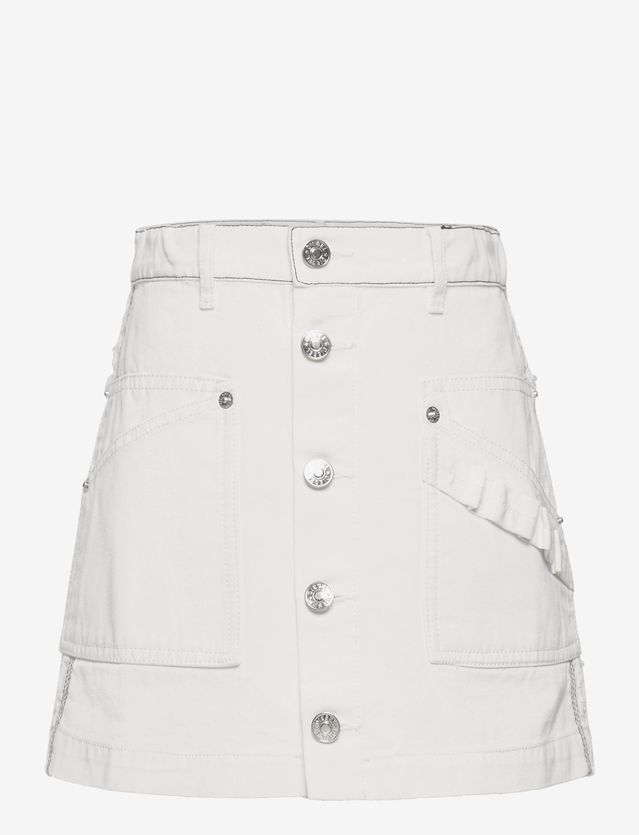 Diesel GLADEL SKIRT - DIESEL - VAPOUROUS GRAY / white