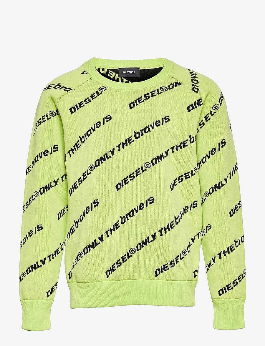 Diesel - KDAVIS MAGLIA - neulepuserot - lime fluo - 0