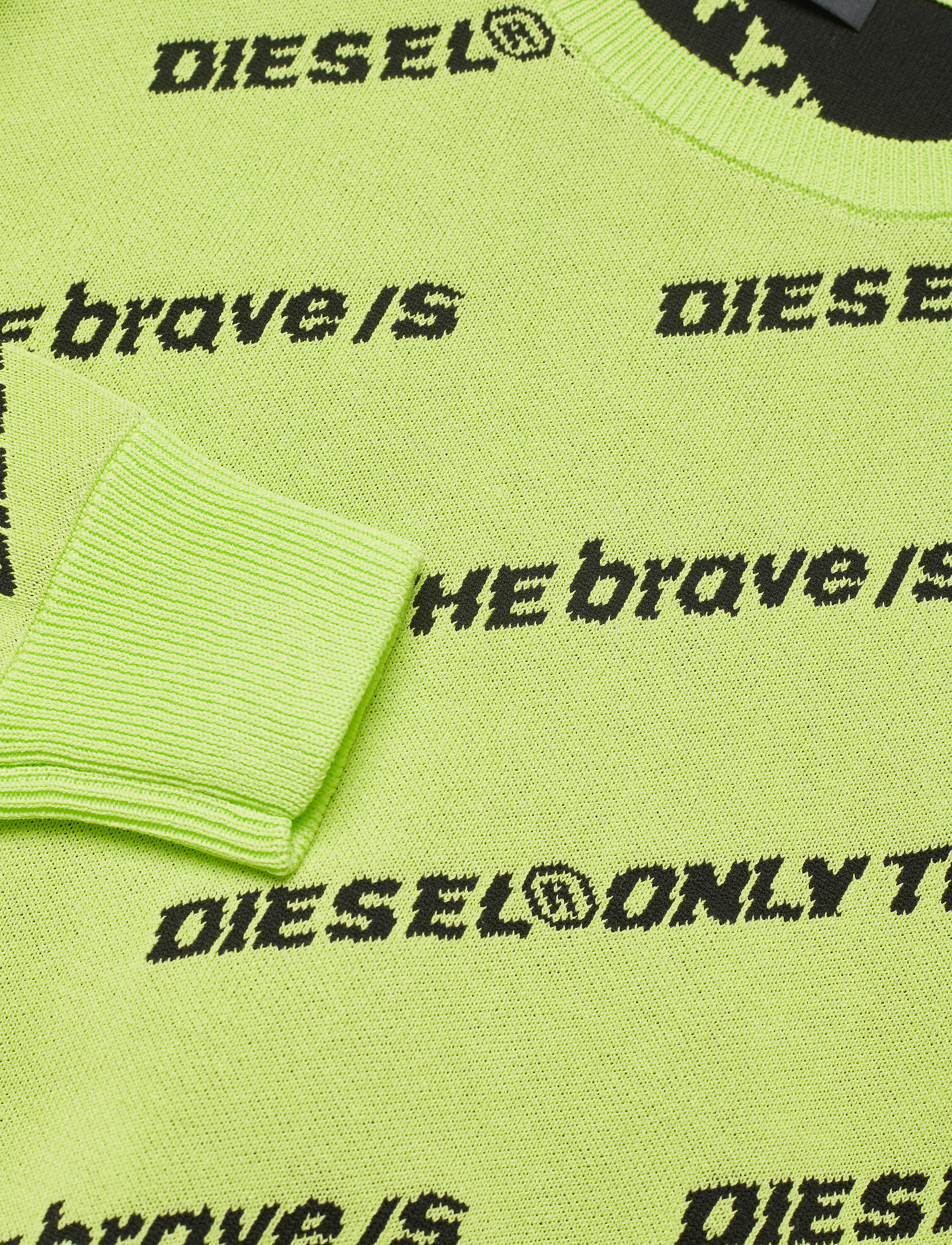 Diesel - KDAVIS MAGLIA - swetry - lime fluo - 2