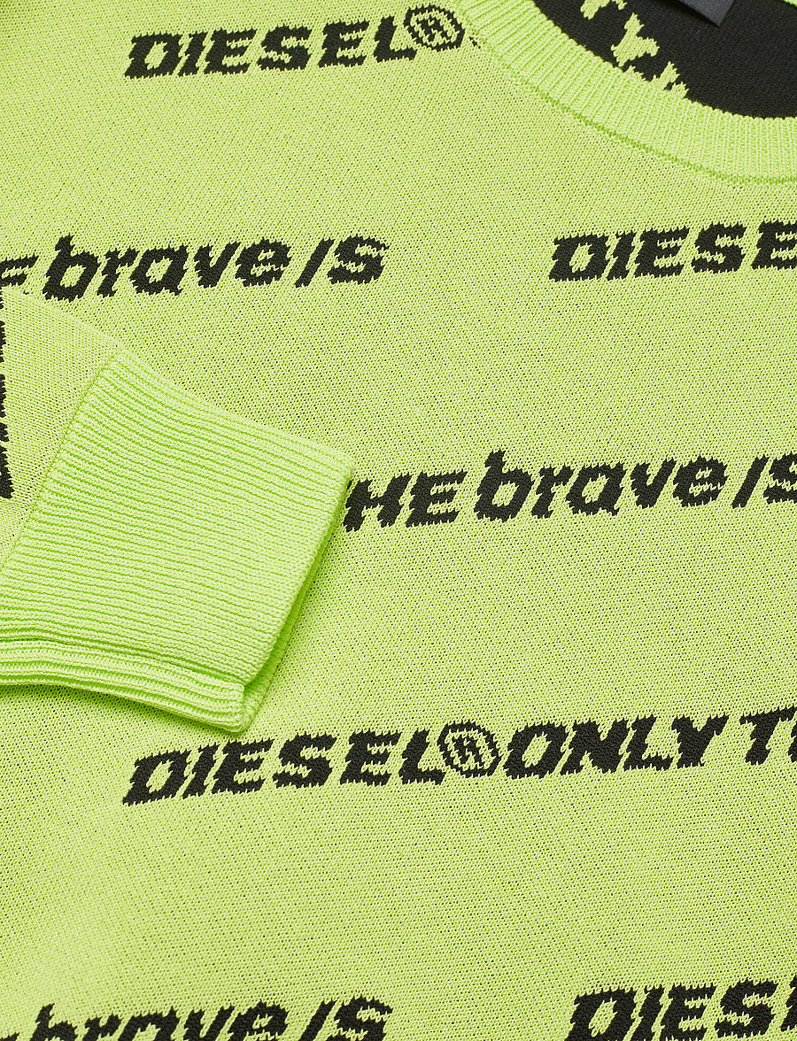 Diesel - KDAVIS MAGLIA - neulepuserot - lime fluo - 2