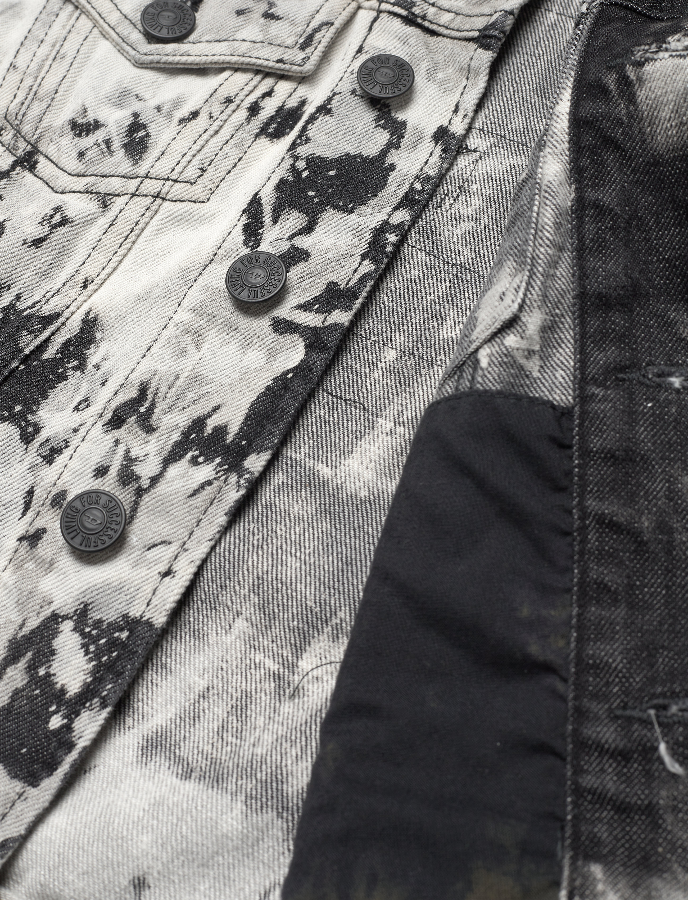 Diesel - JNHILL-SP JACKET - forårsjakker - denim nero - 4