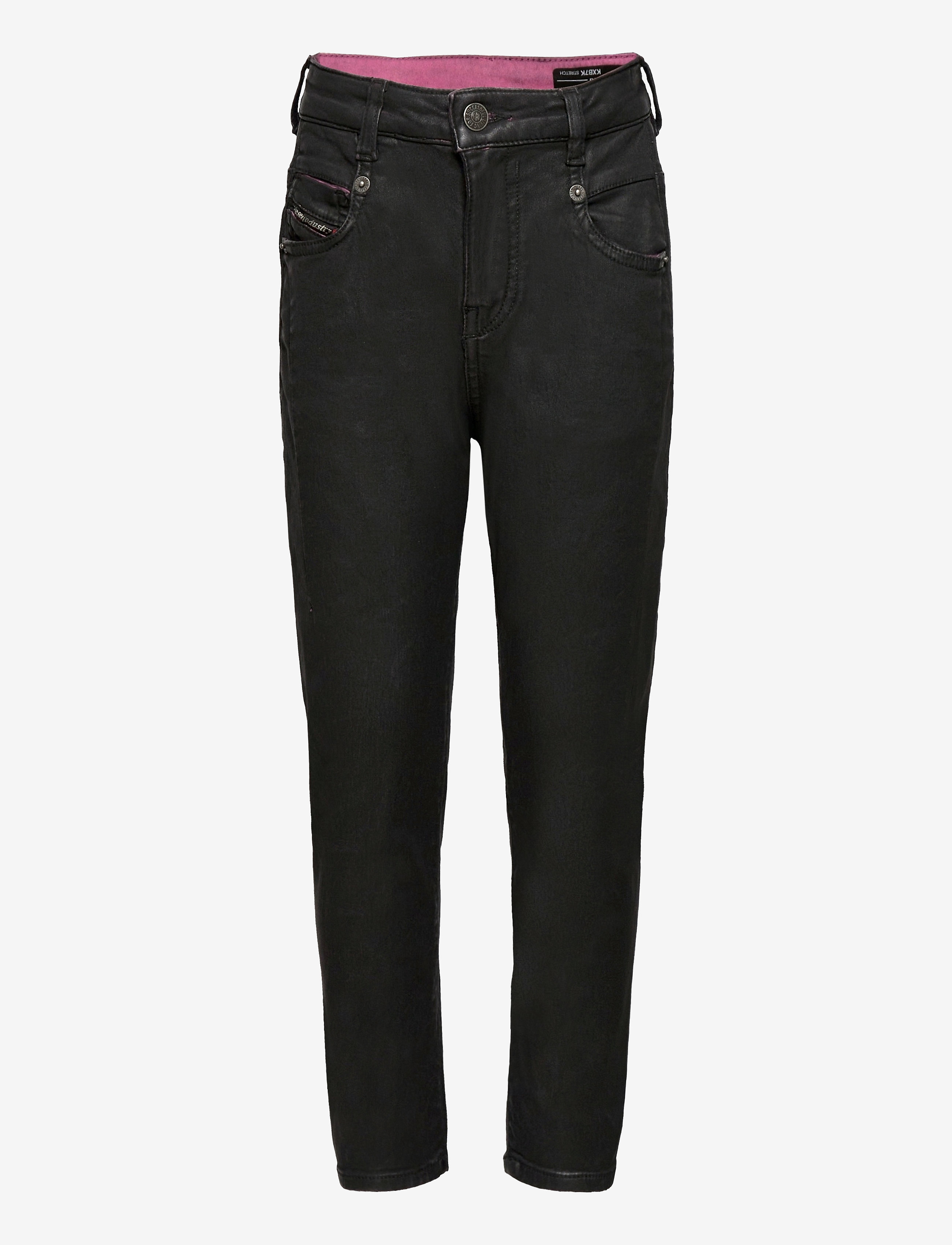Diesel D-FAYZA-J JJJ TROUSERS - DIESEL - DEEP ROSE / black