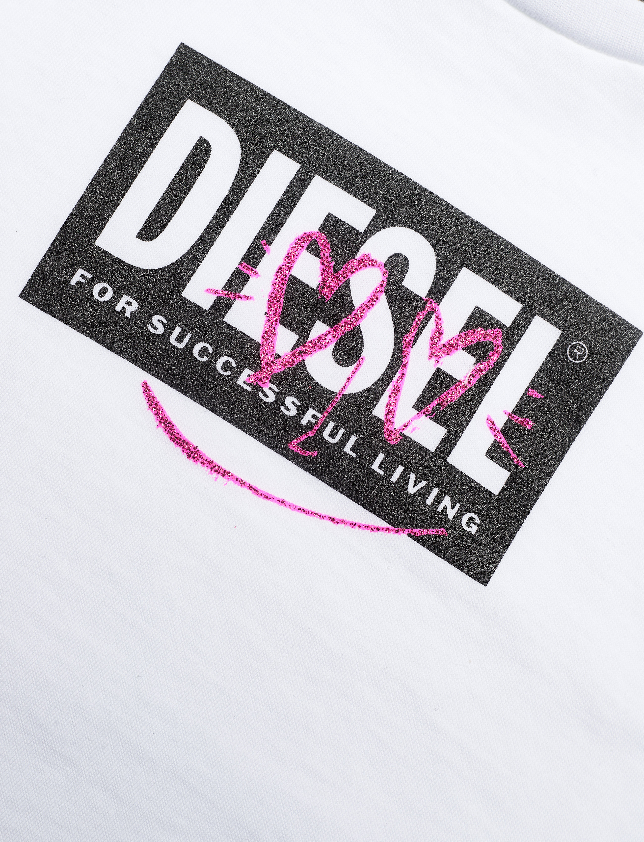 Diesel - TRIDGEB T-SHIRT - kortærmede t-shirts - bianco - 2