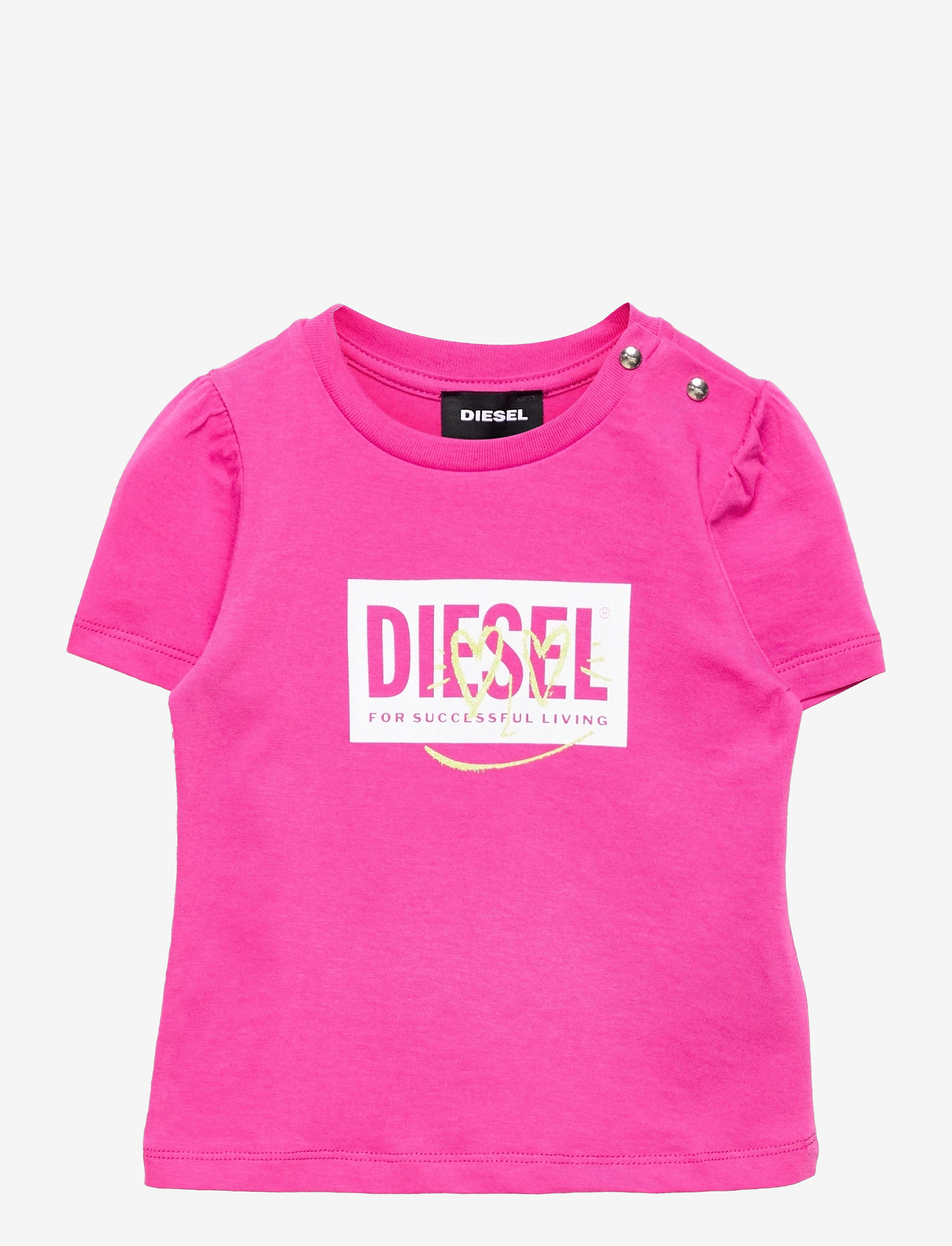 Diesel TRIDGEB T-SHIRT - DIESEL - DEEP ROSE / pink/rose