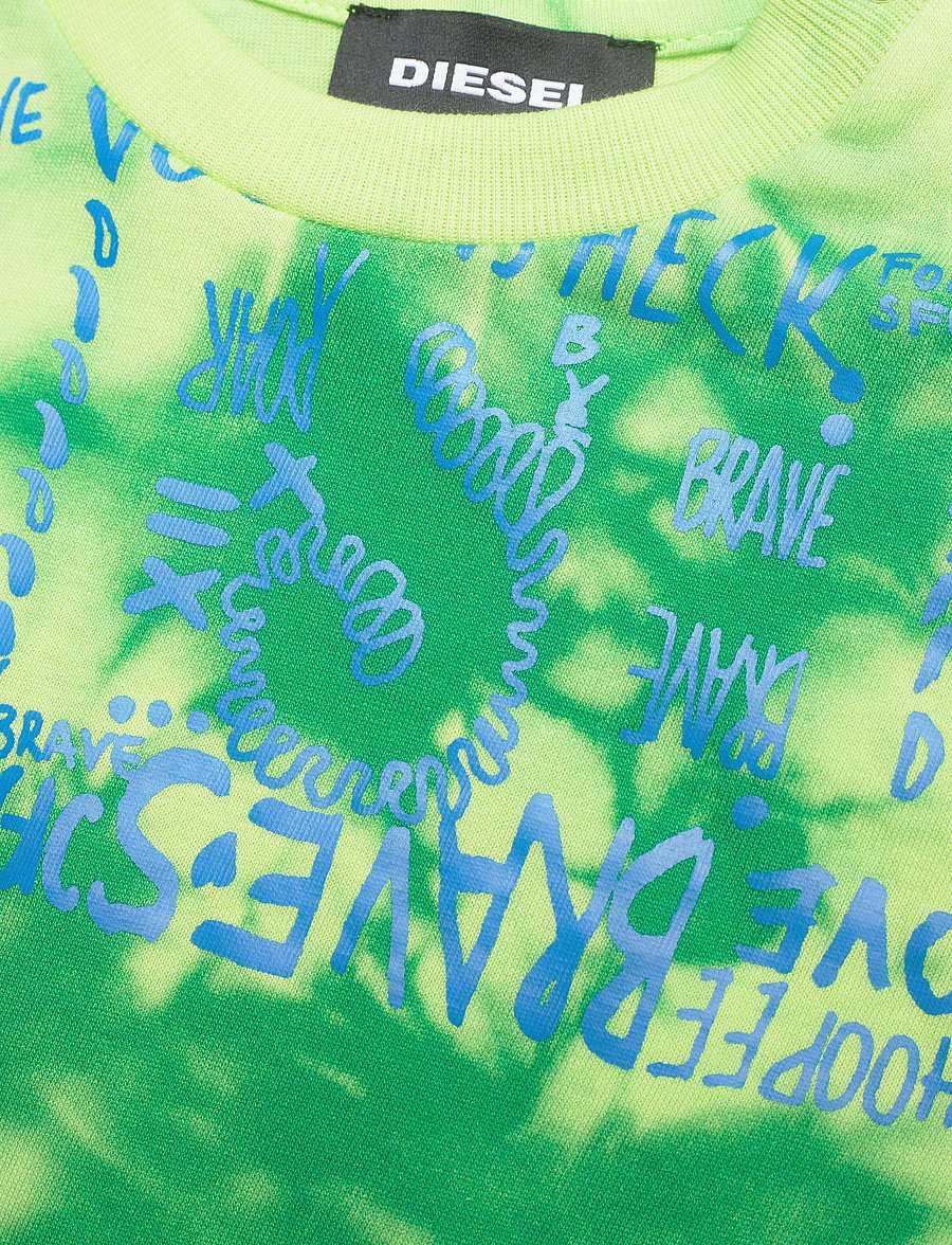 Diesel - TIMMYB T-SHIRT - kortärmade t-shirts - lime fluo - 2